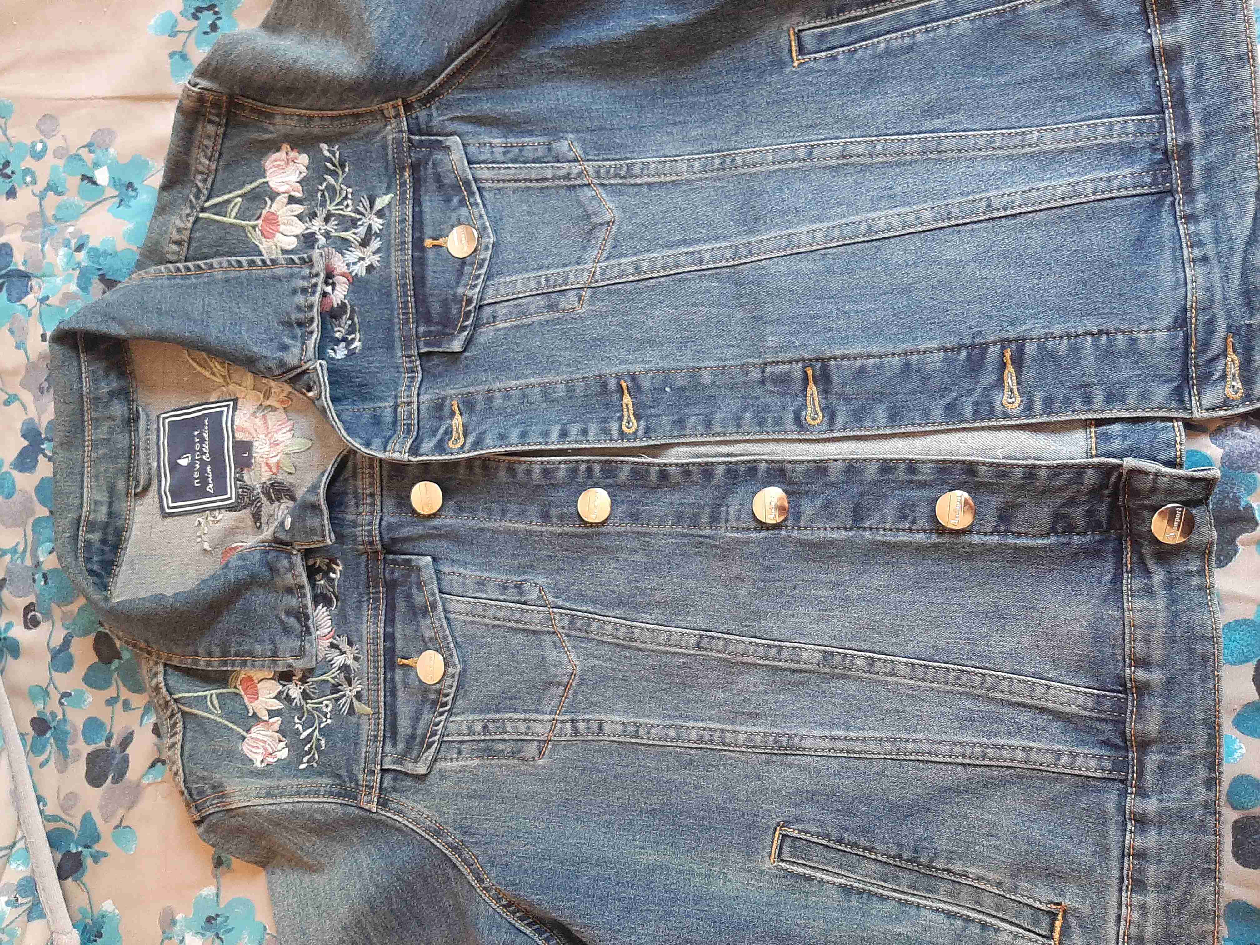 Chaqueta de mezclilla bordada - miniatura 1