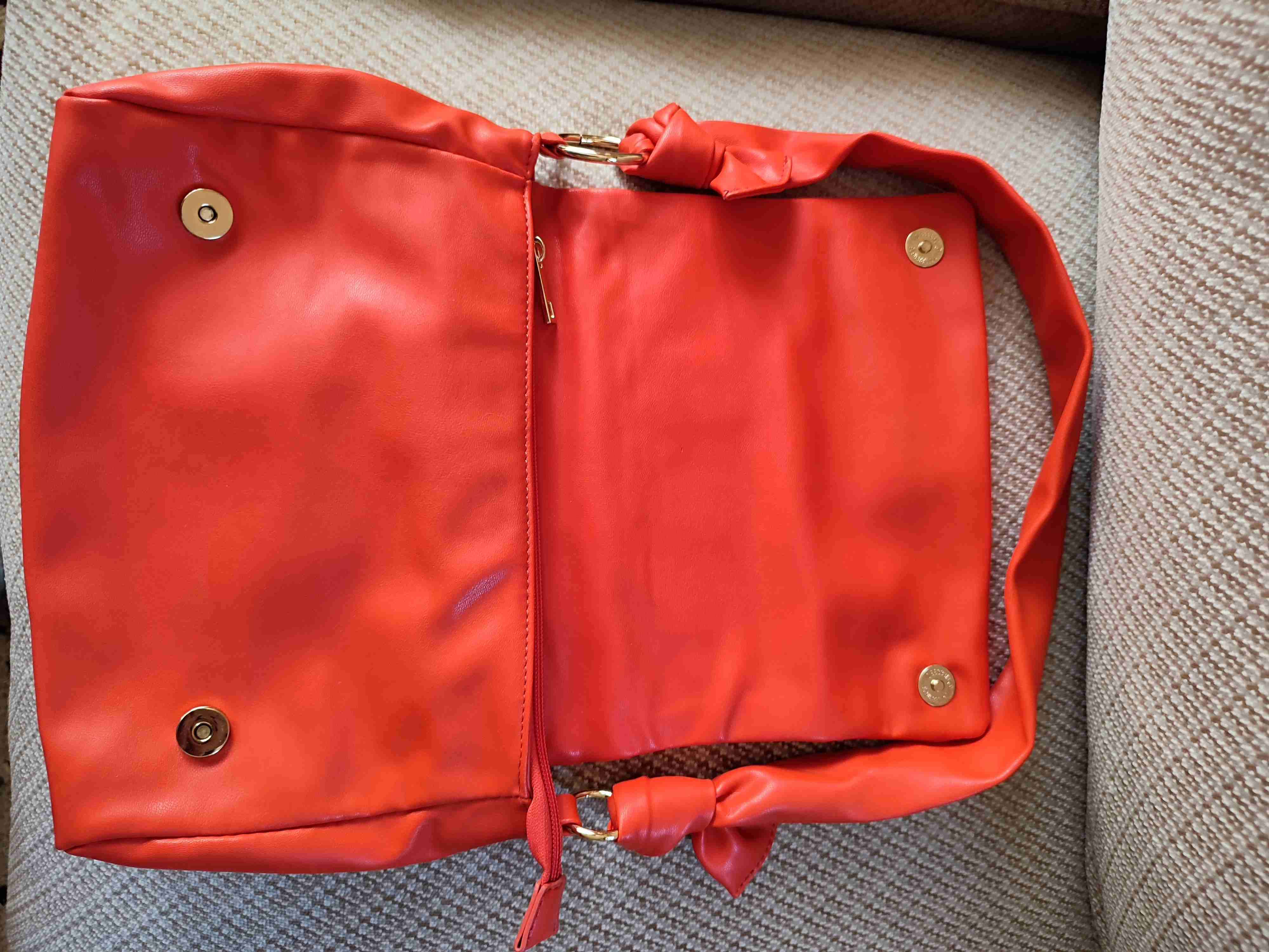 Cartera Roja Naranja Elegante Basement - miniatura 3