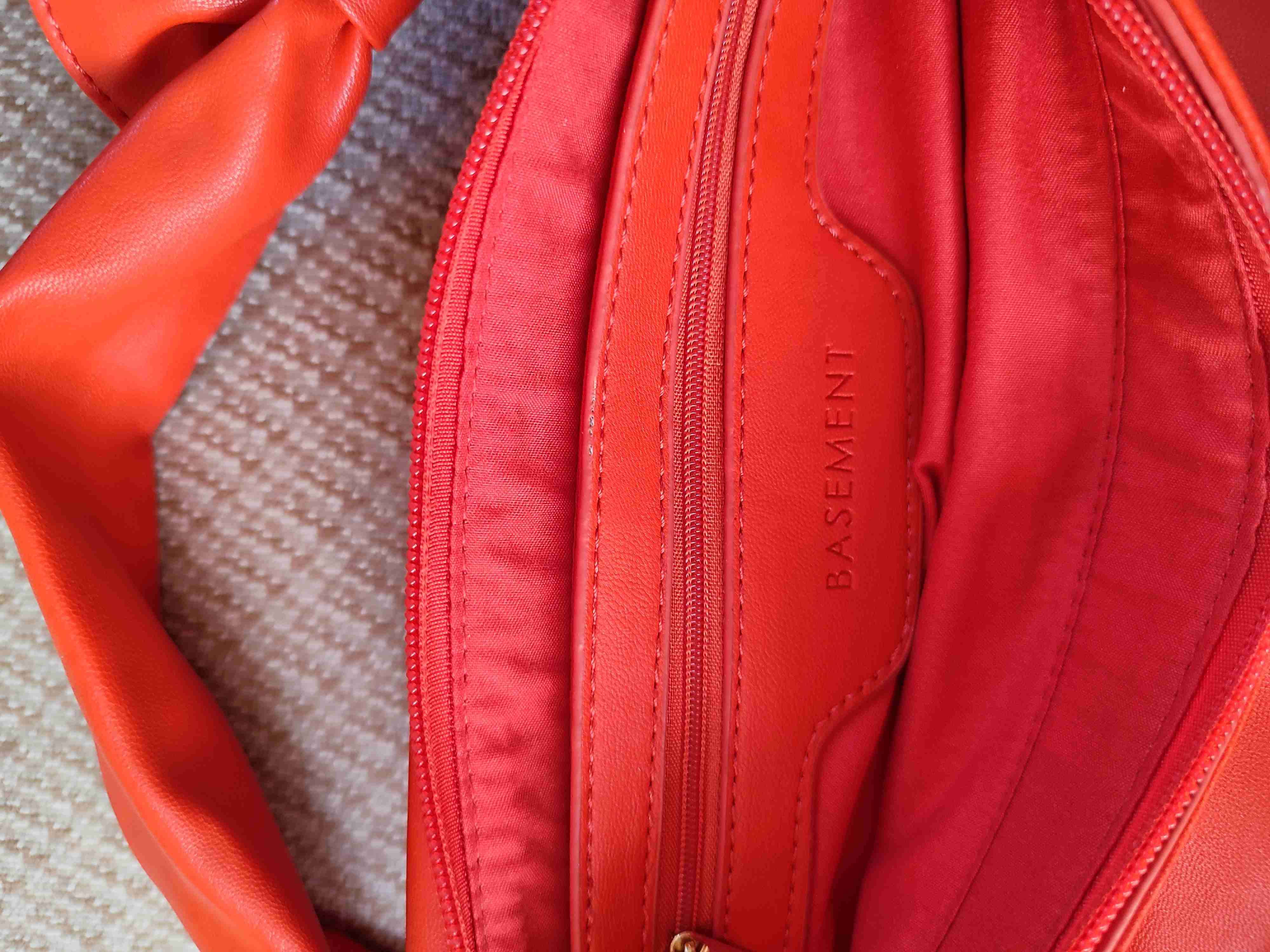 Cartera Roja Naranja Elegante Basement - miniatura 5