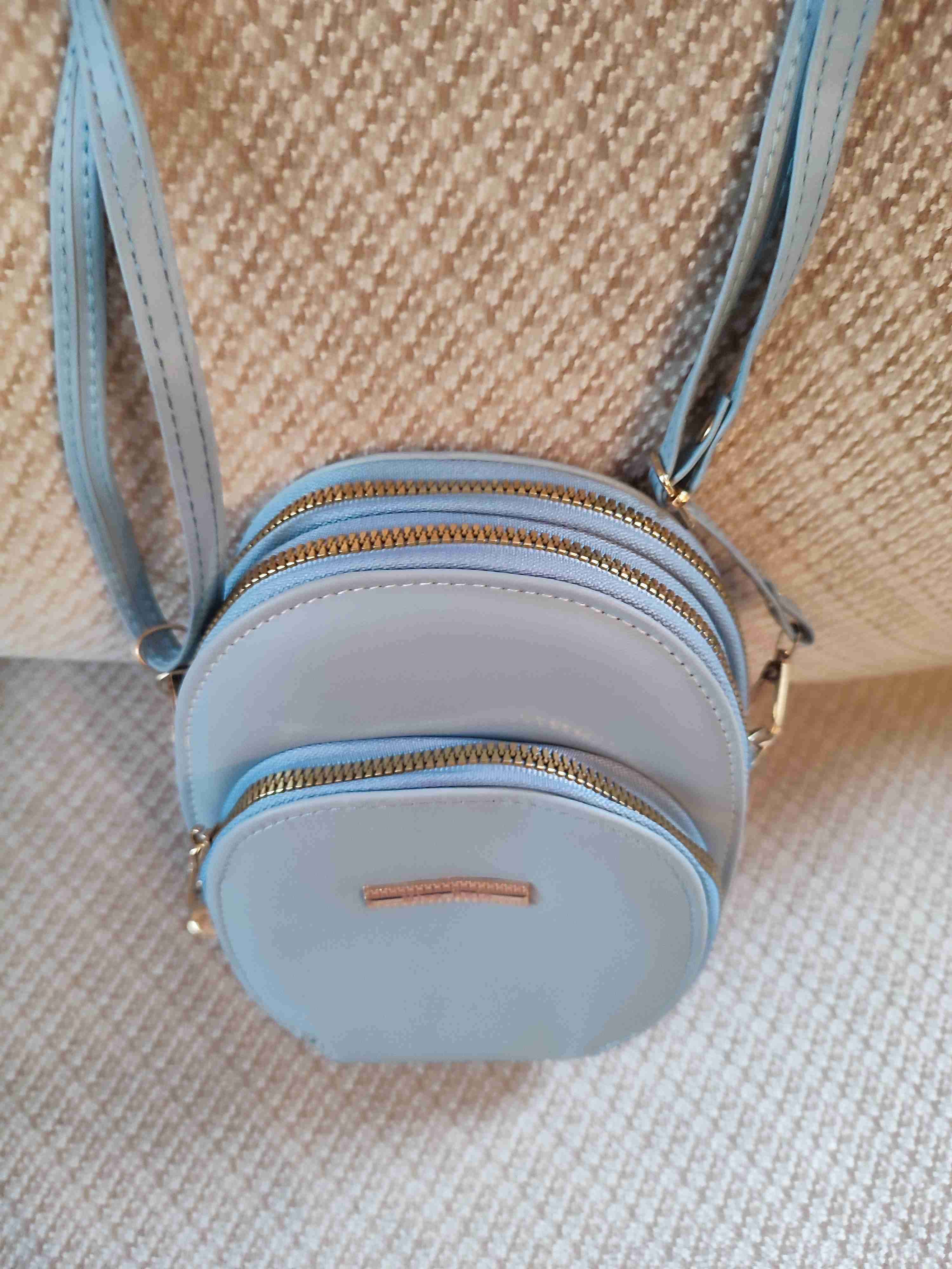 Cartera pequeña celeste - miniatura 3