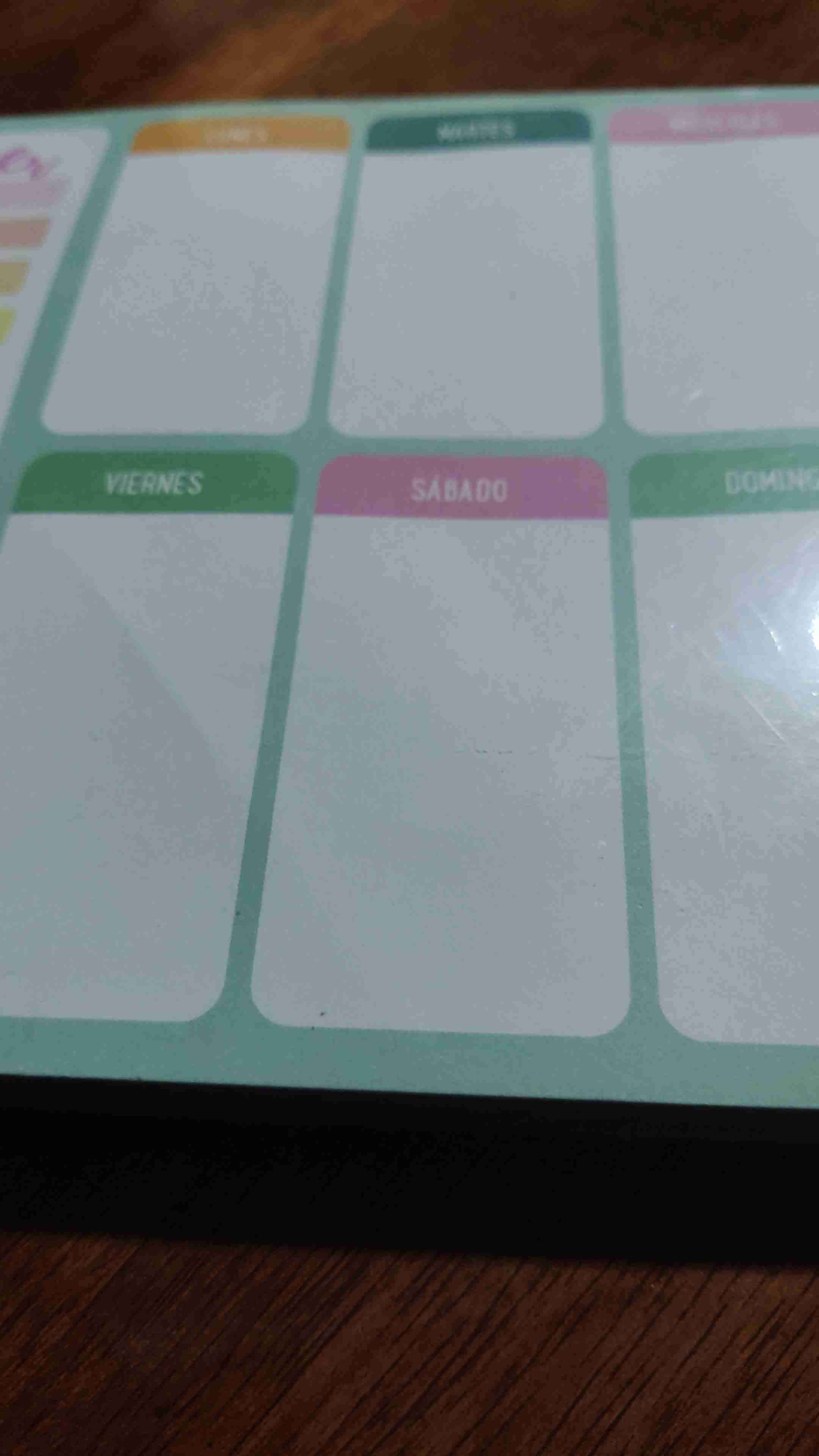 Planificador semanal con unicornio - 2