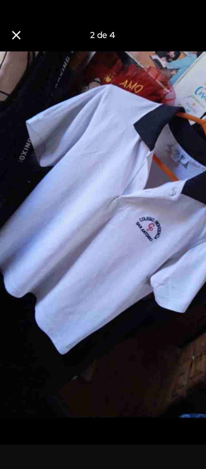 Polera de colegio blanca - miniatura 2