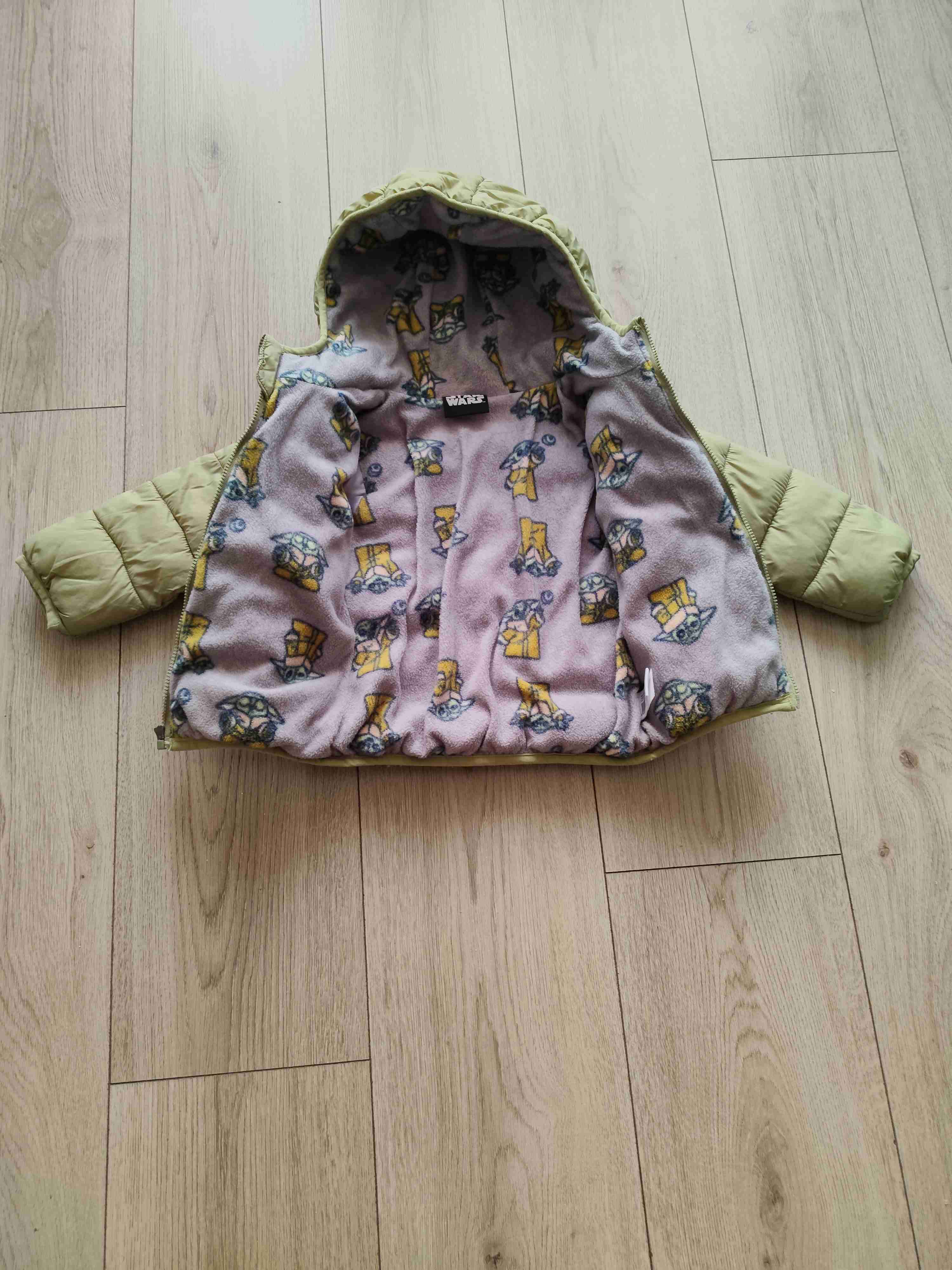 Chaqueta infantil beige con capucha - 2
