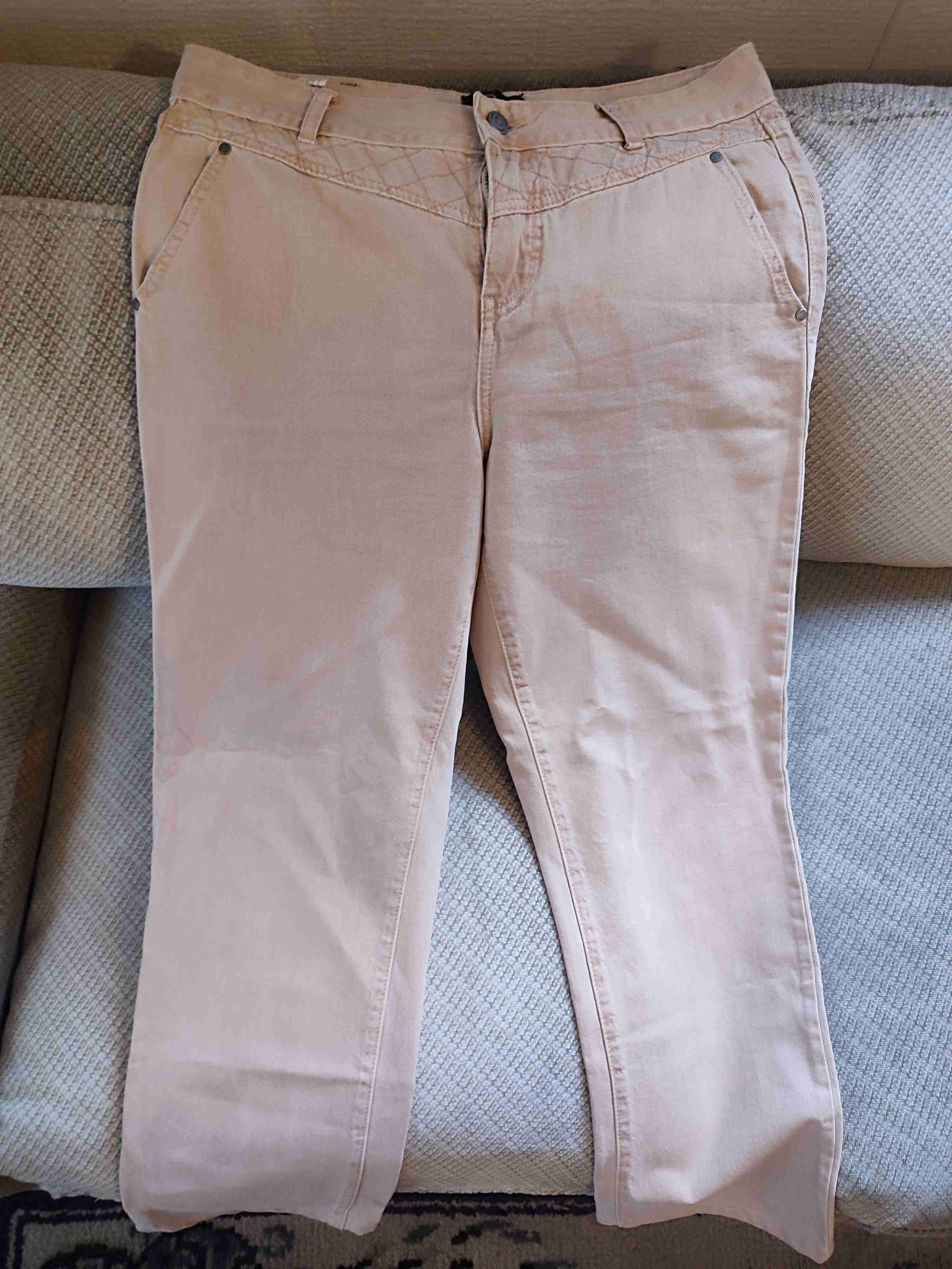 Pantalones jeans mujer rosa claro marca IO - miniatura 2