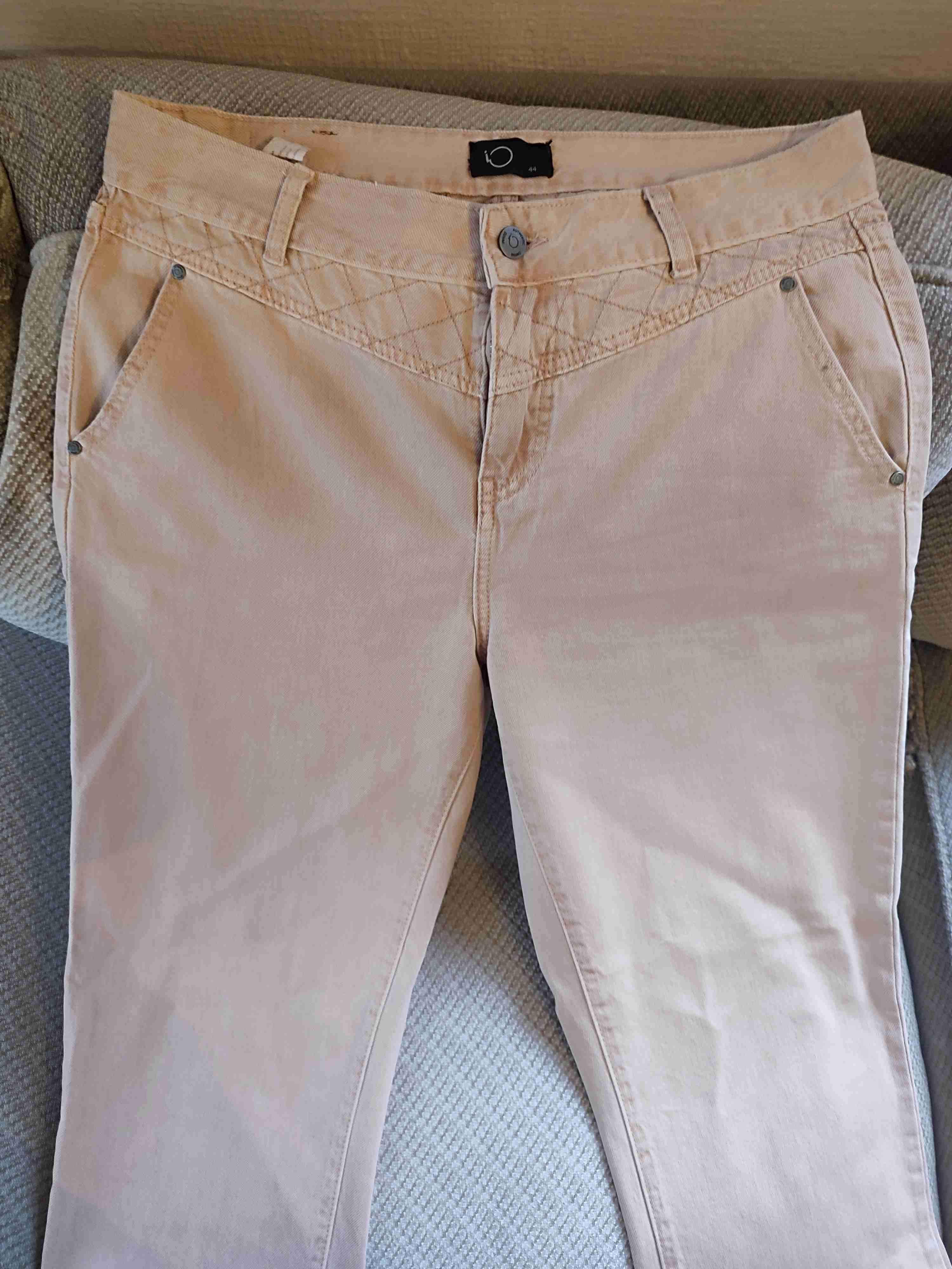 Pantalones jeans mujer rosa claro marca IO - miniatura 4