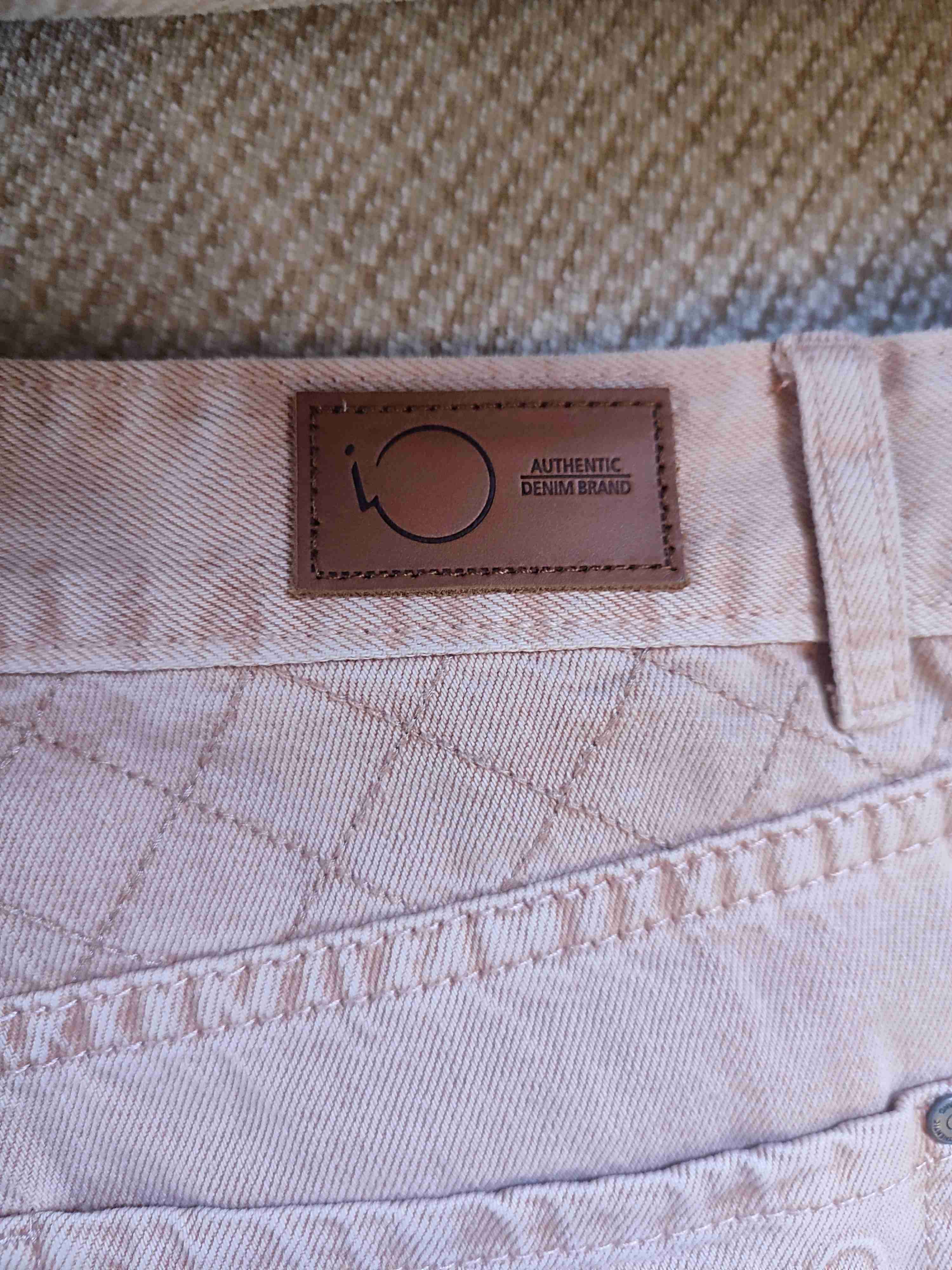 Pantalones jeans mujer rosa claro marca IO - miniatura 6
