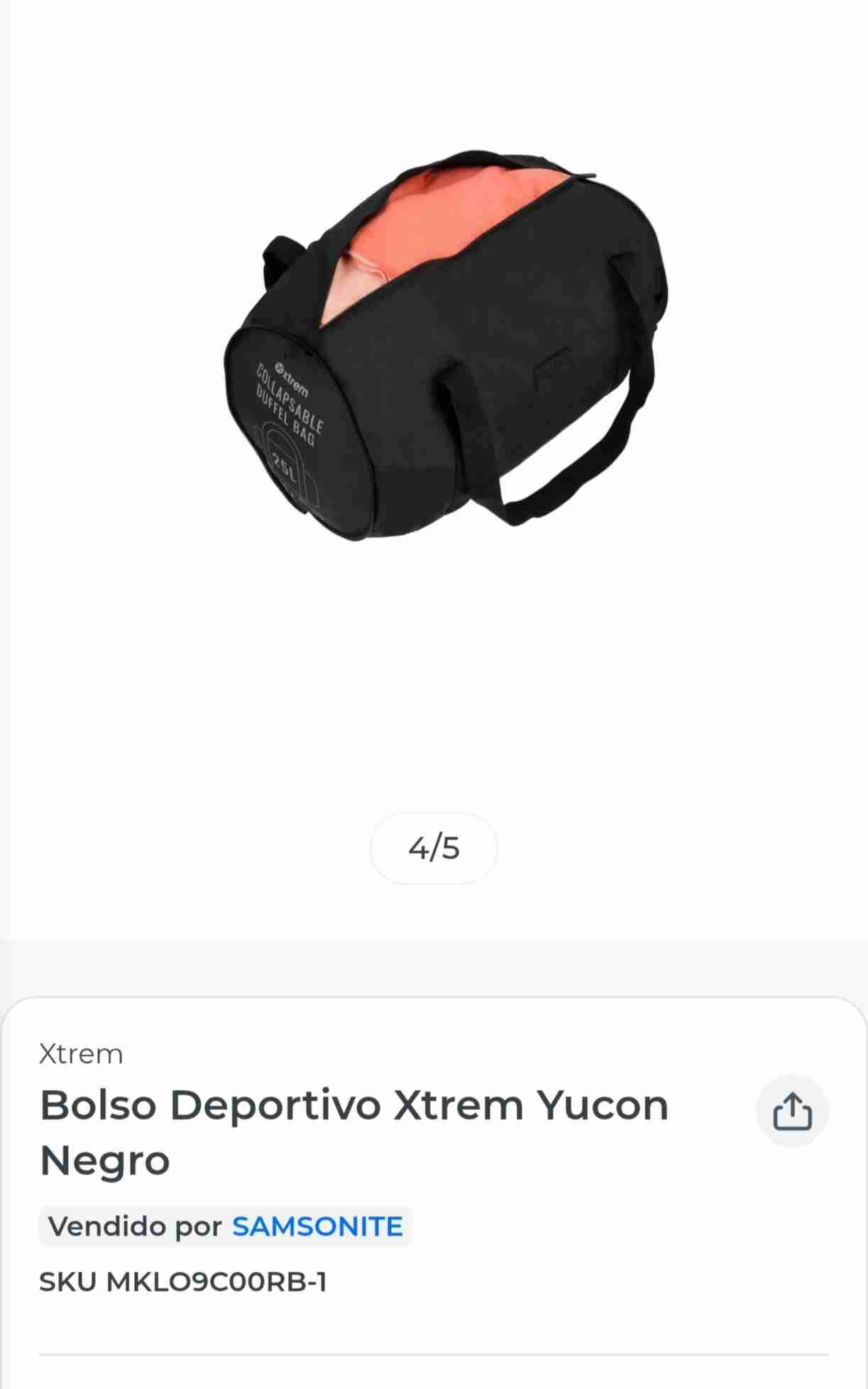 Bolso deportivo morado Xtrem - 2