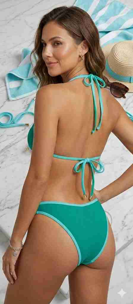 Bikini verde esmeralda - miniatura 1