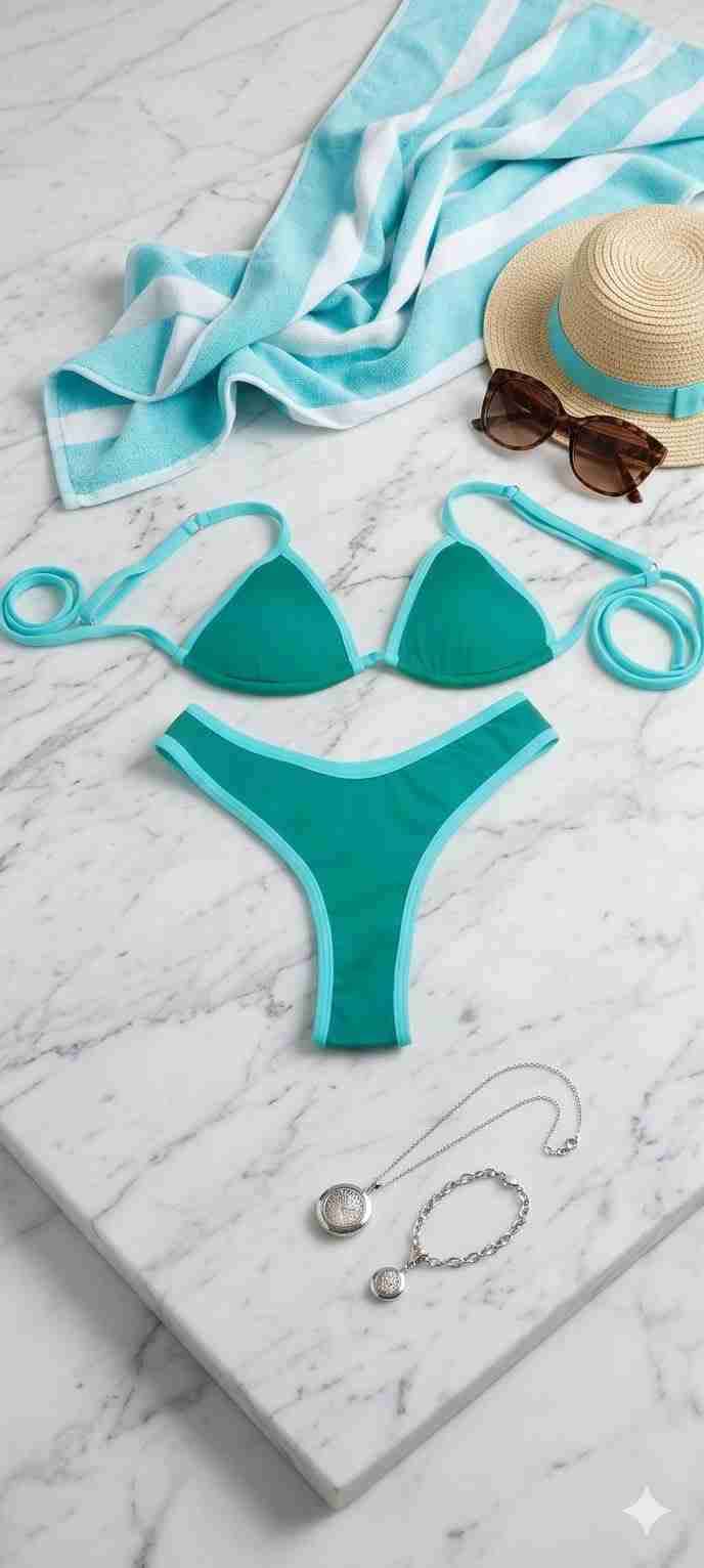 Bikini verde esmeralda - miniatura 3