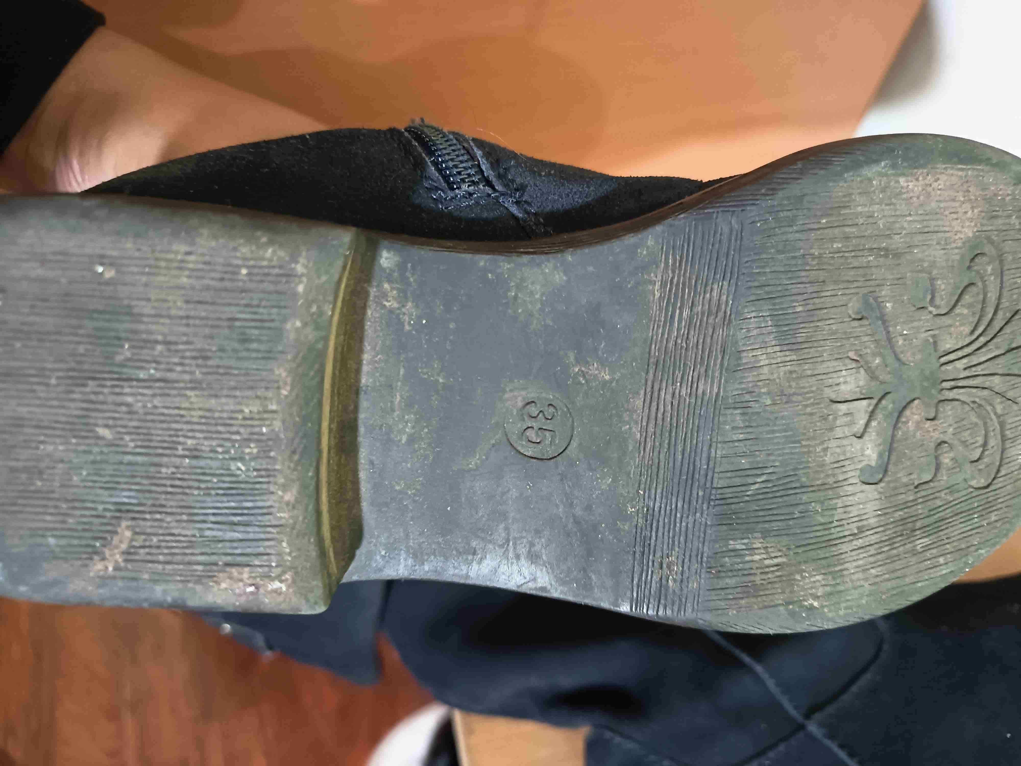 Botas azul marino de gamuza - miniatura 3