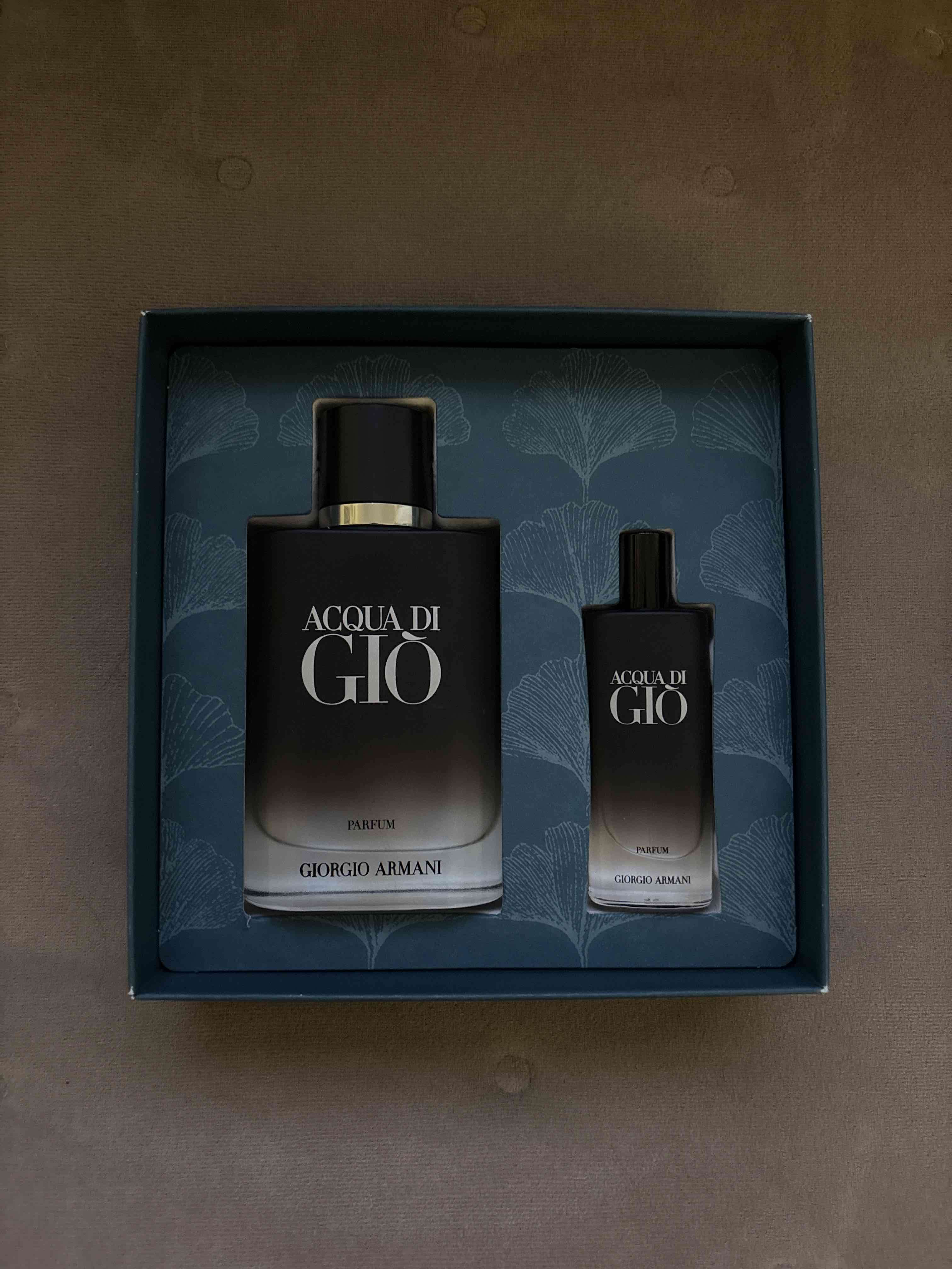 Set Perfume Acqua di Gio Parfum 100 ml + 15 ml - miniatura 1