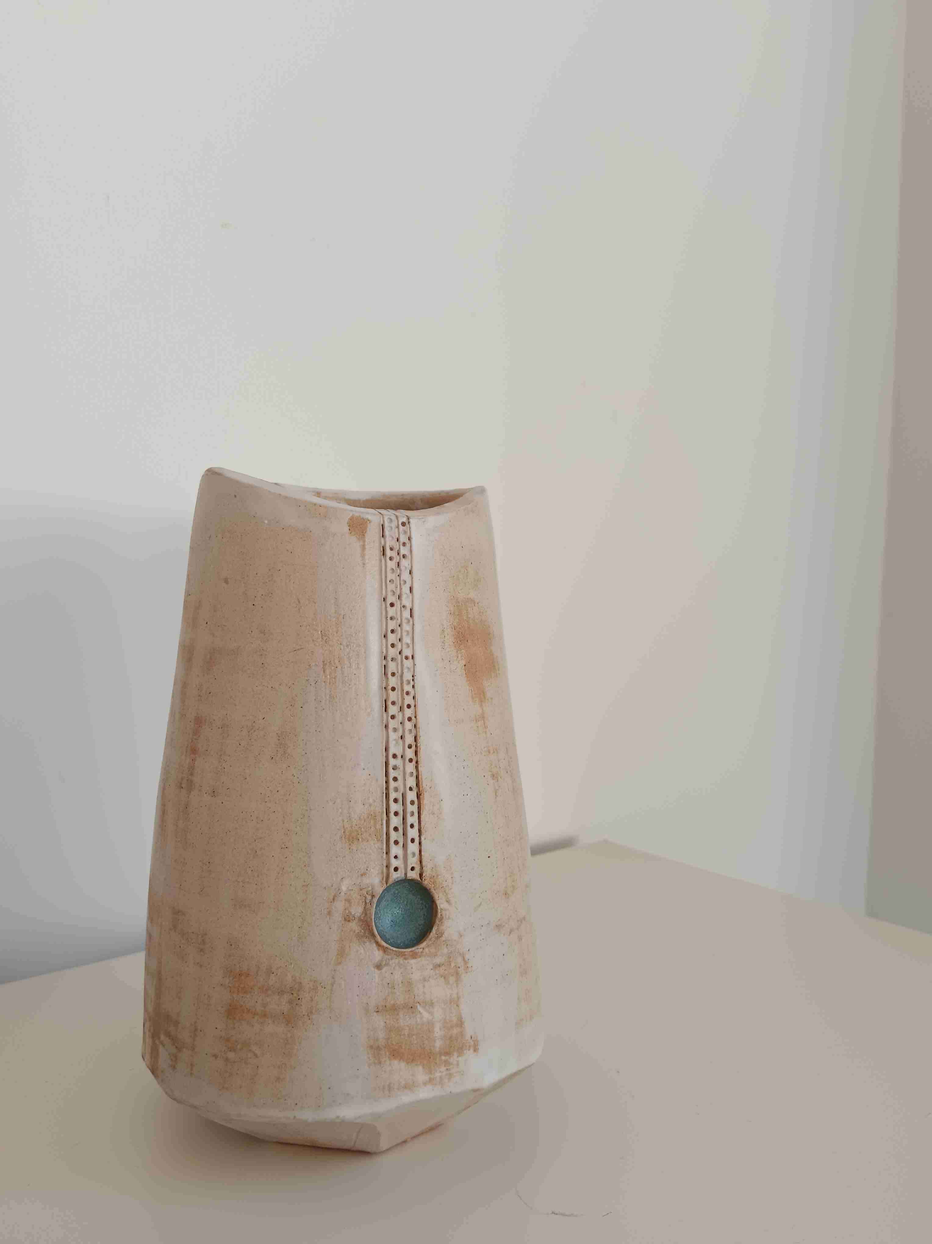 Florero de cerámica gres