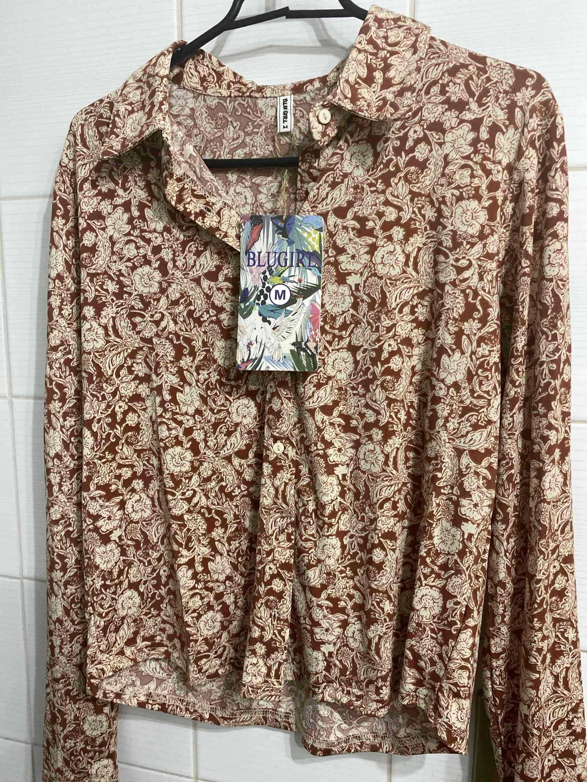 Blusa estampada Blugirl marrón - miniatura 2