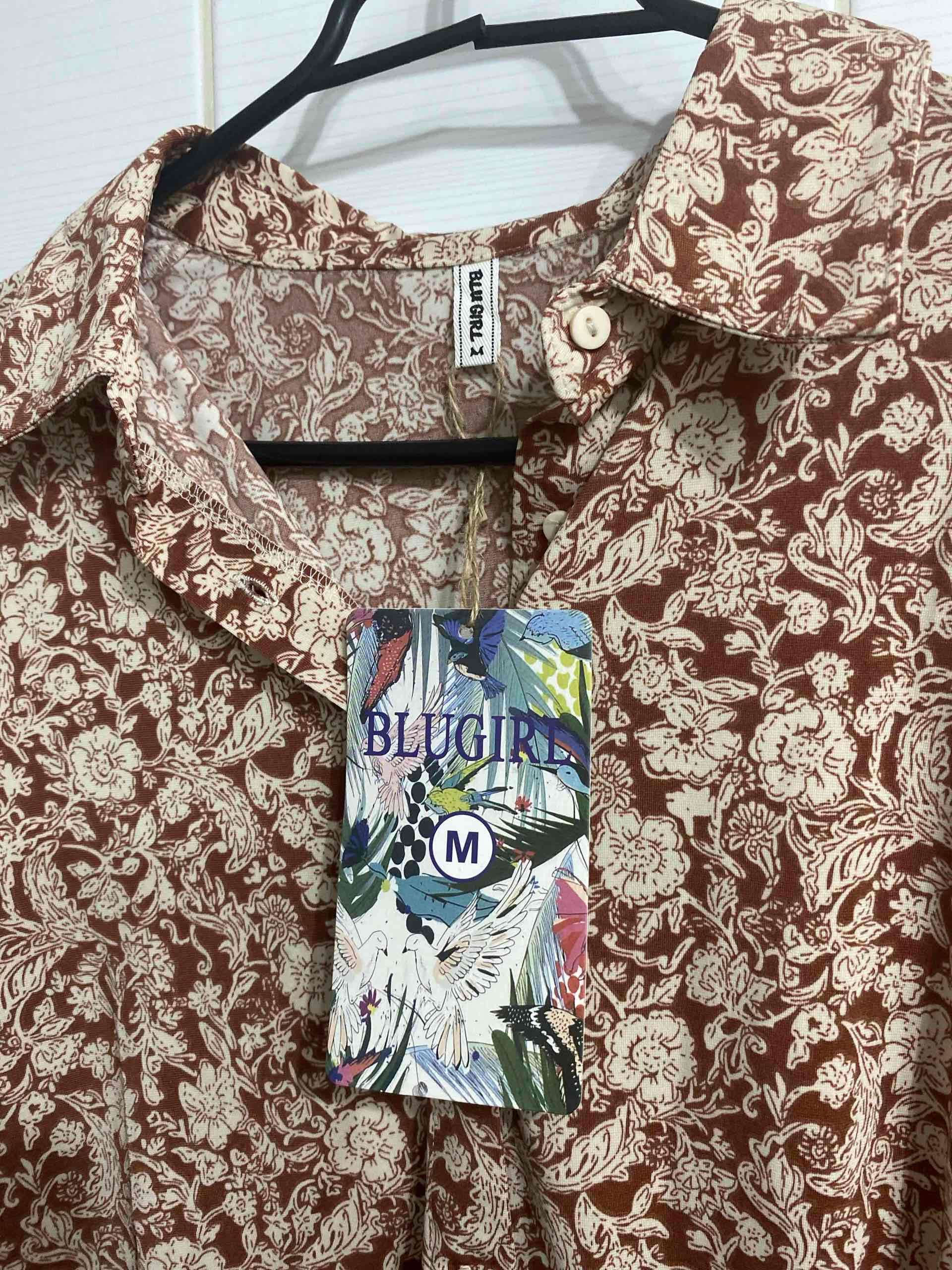 Blusa estampada Blugirl marrón - miniatura 3