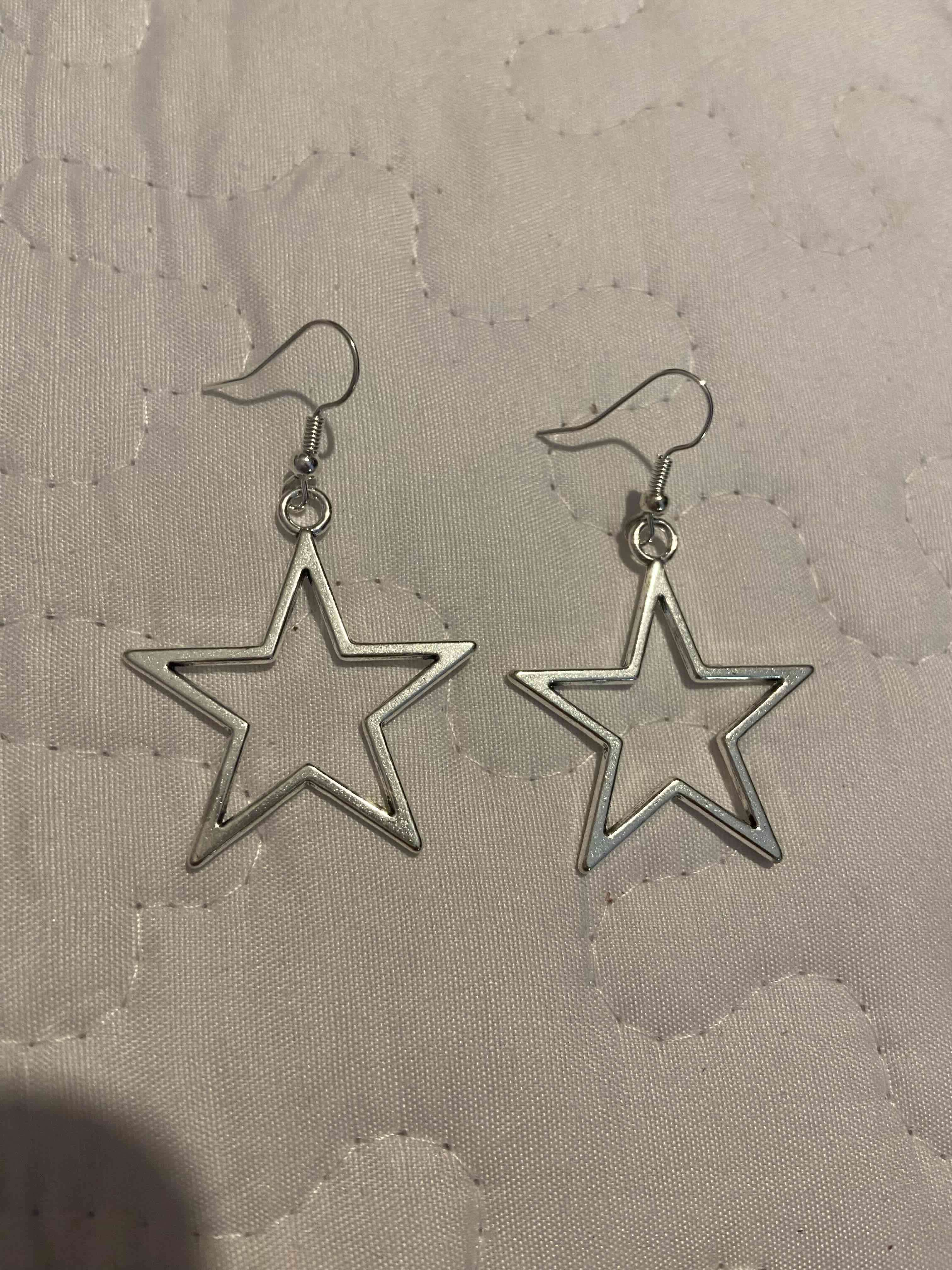 Aros colgantes en forma de estrella