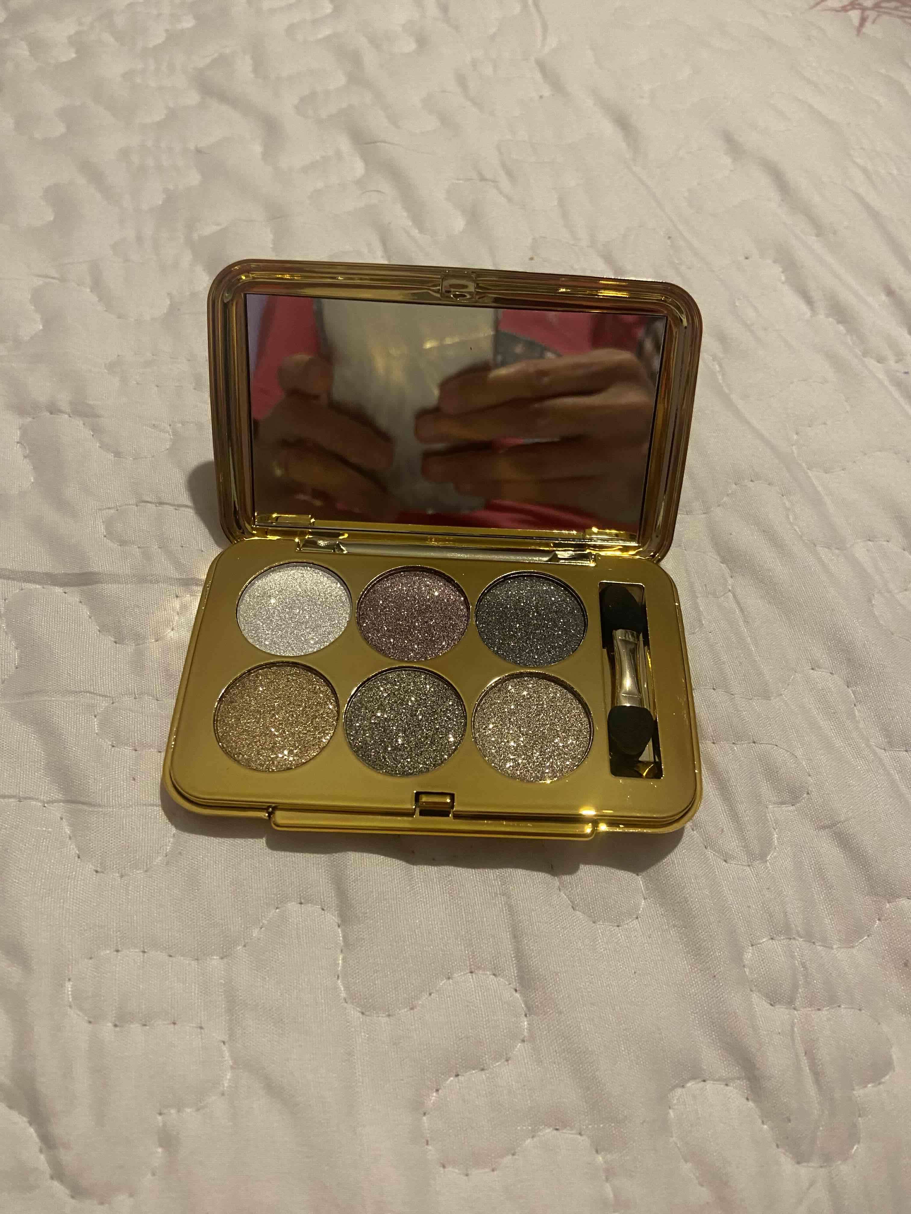 Paleta de sombras brillantes