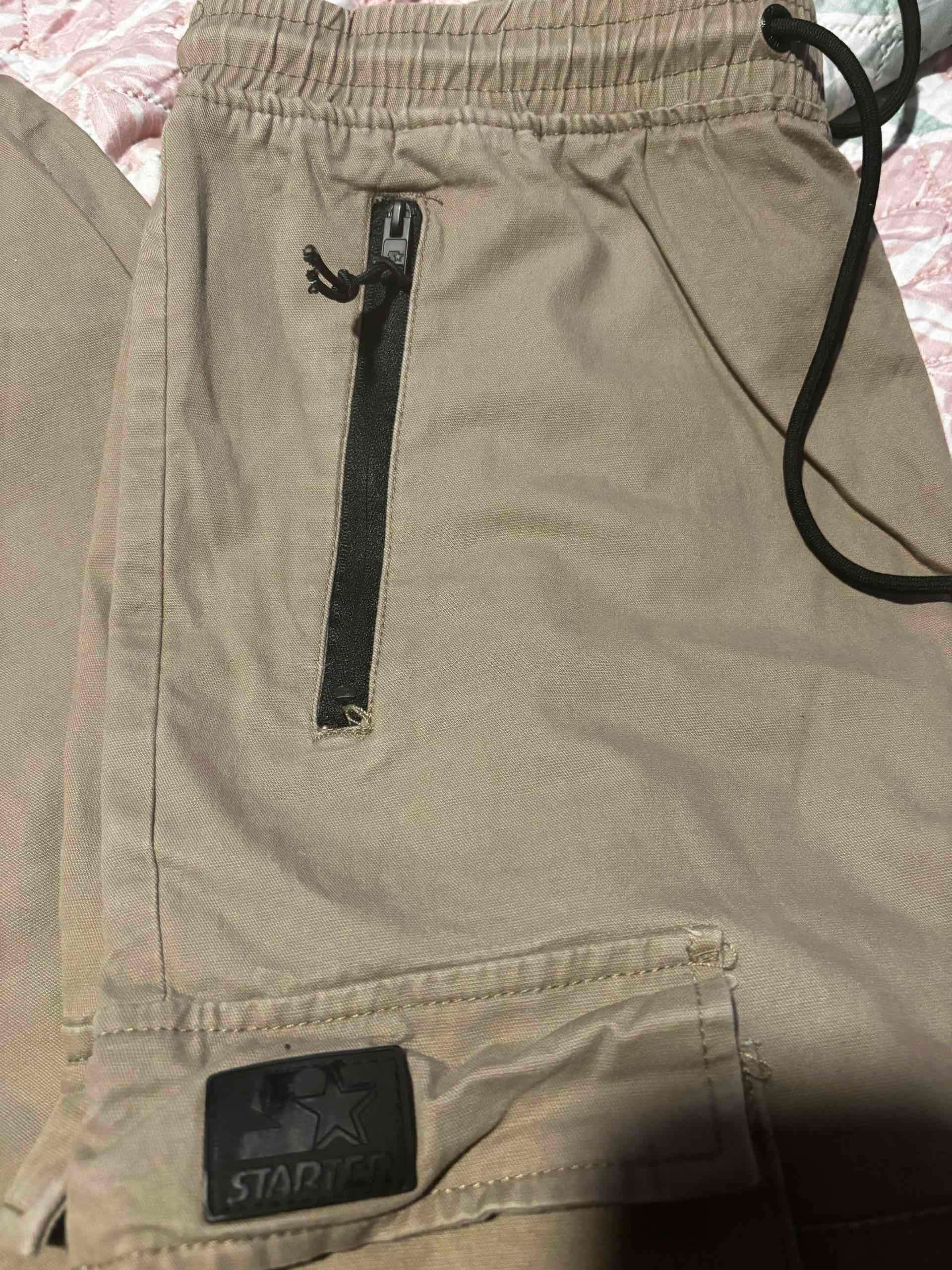 Pantalones cargo beige Marca starter - miniatura 2