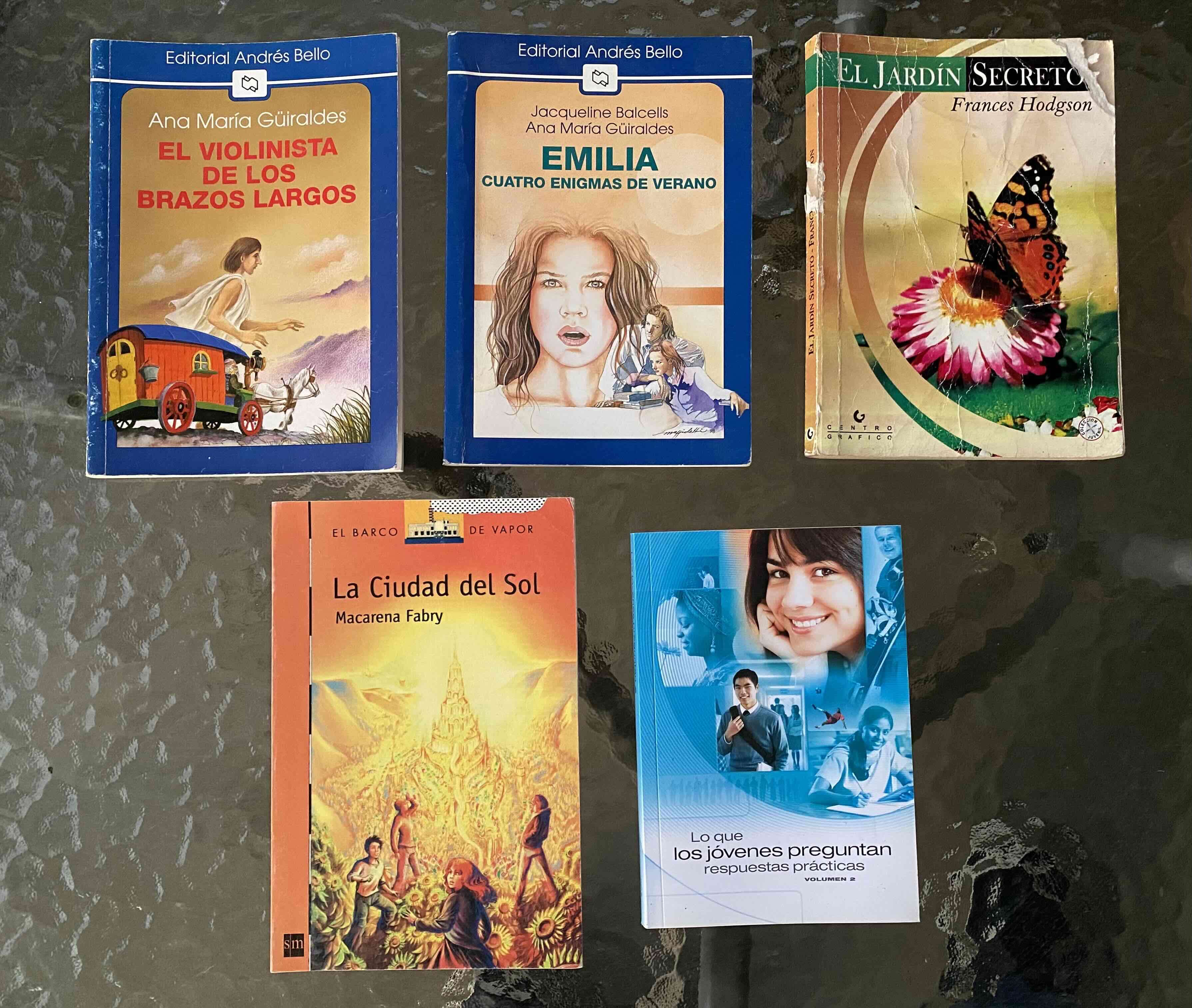 Lote de 5 libros juveniles