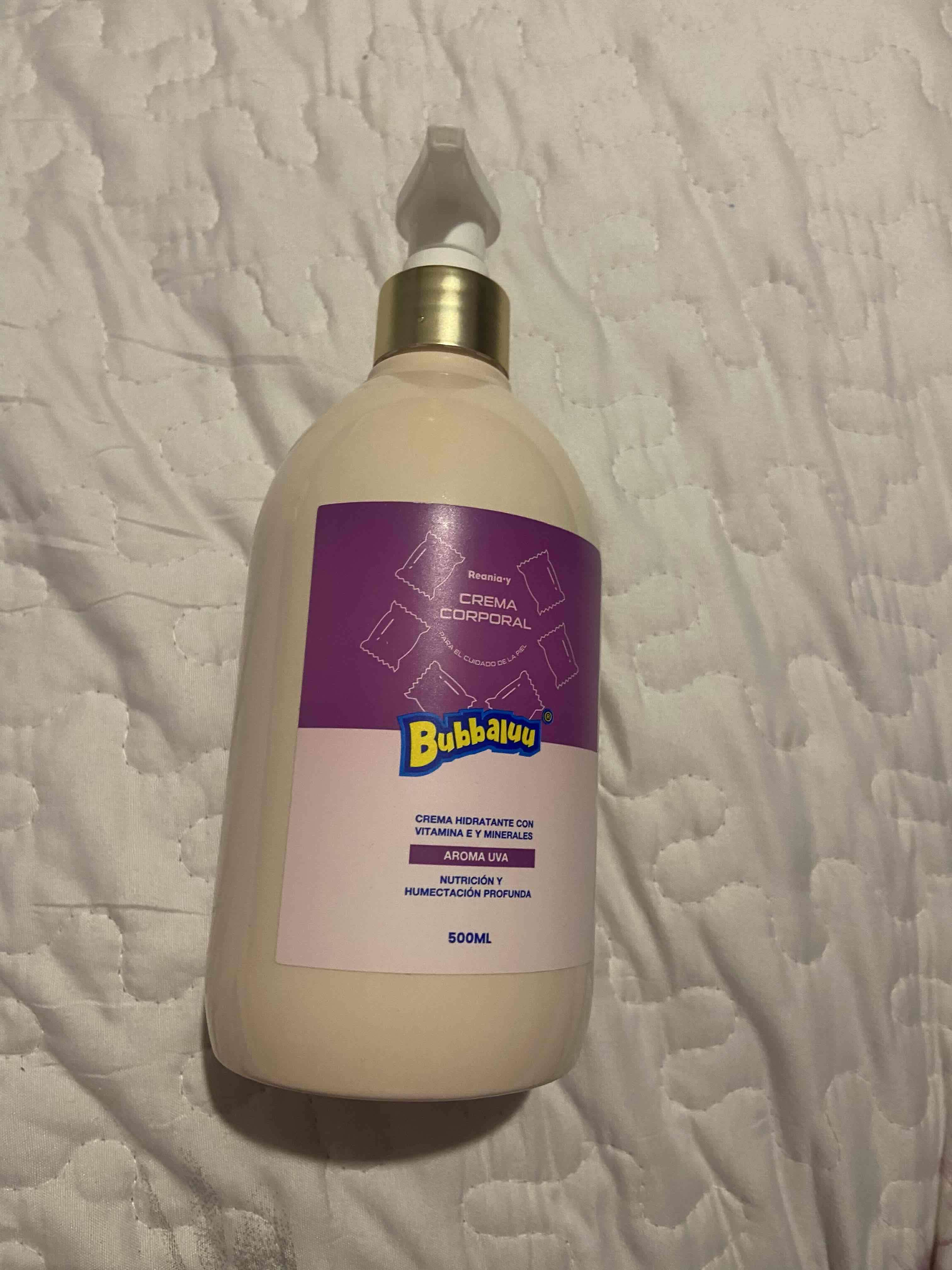 Crema corporal Bubbaluu aroma uva