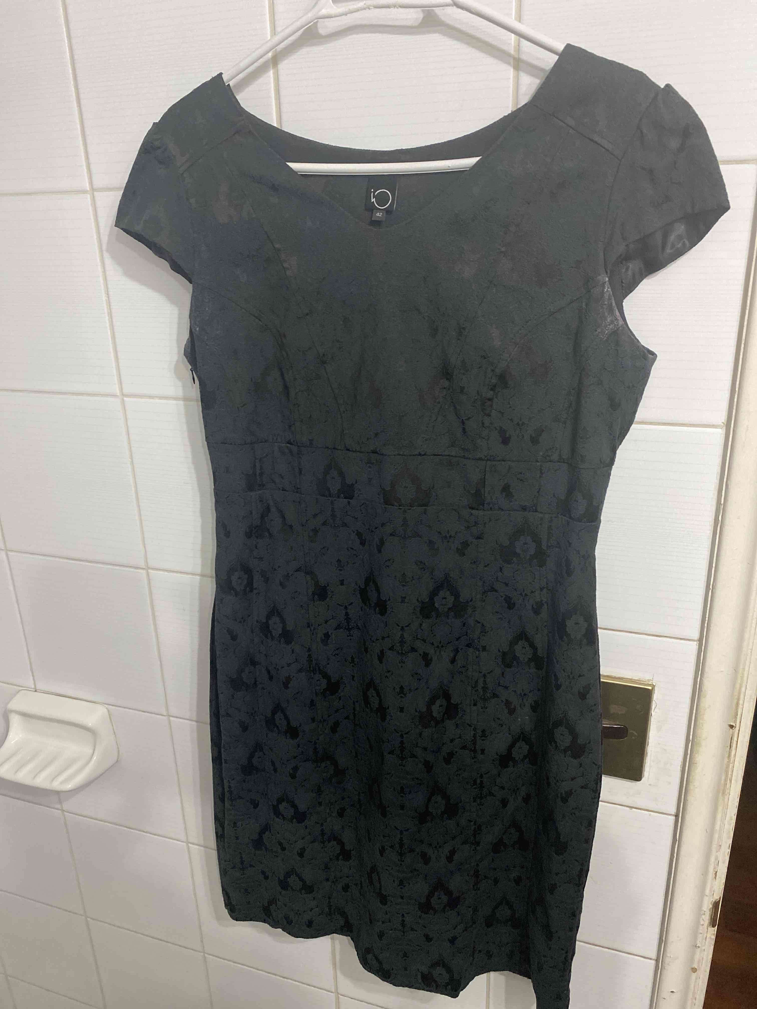 Vestido IO negro elegante con encaje - miniatura 3