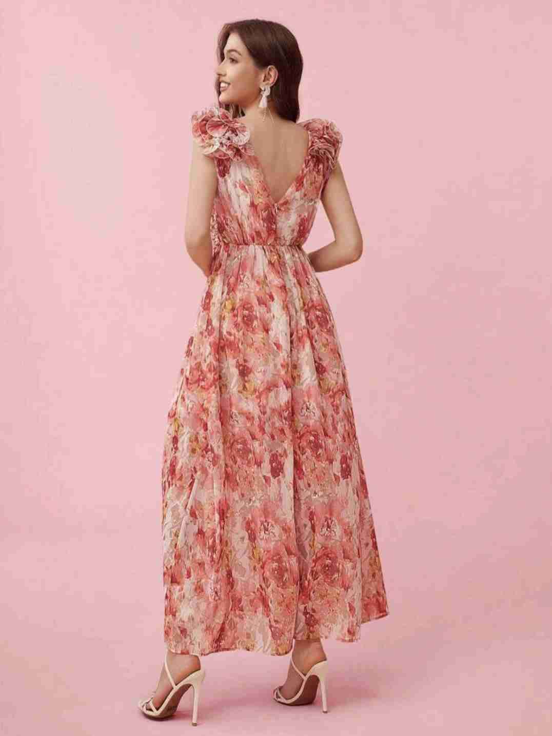 Vestido largo floreado - 2