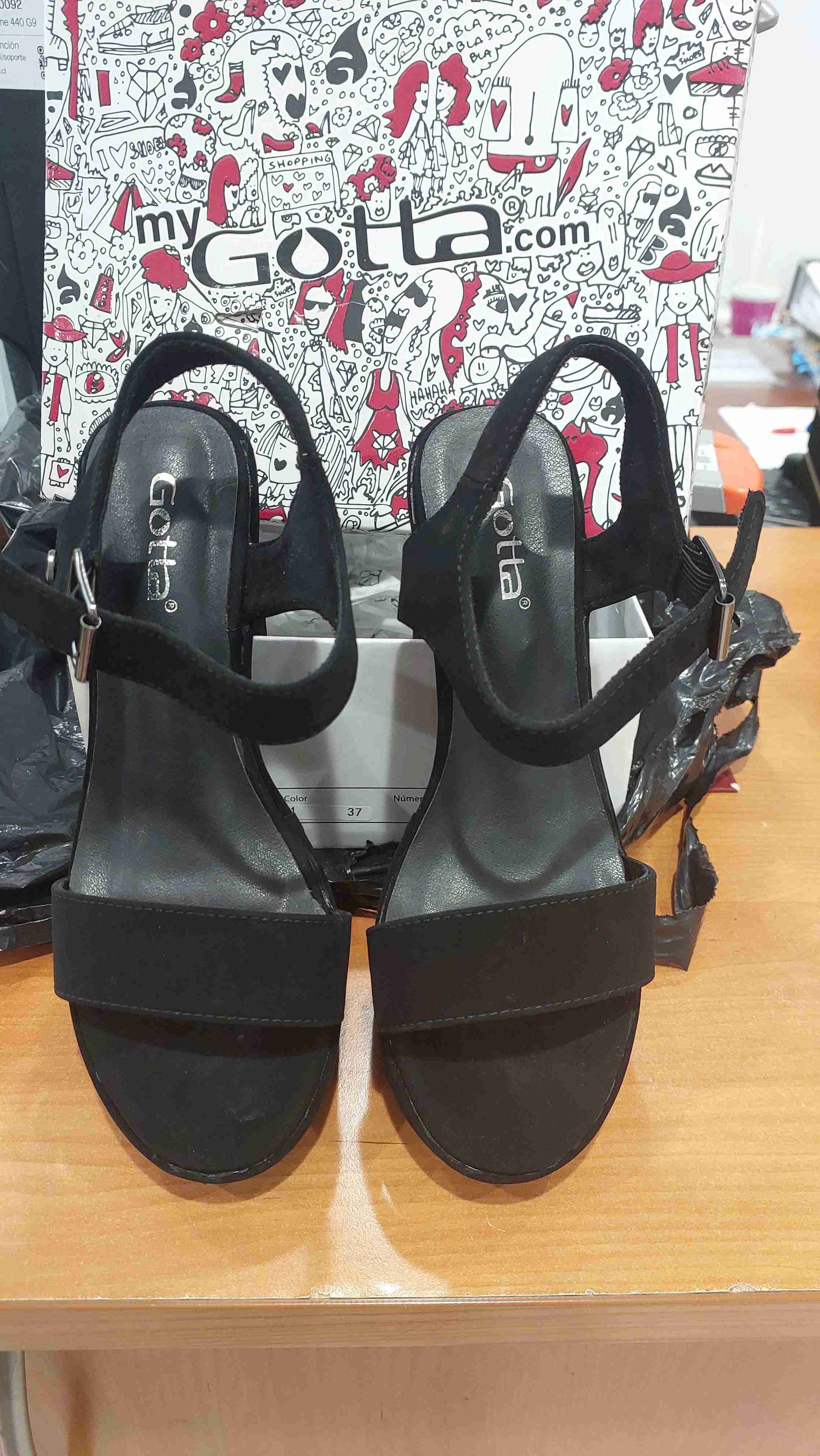 Sandalias negras My Gotta - miniatura 1