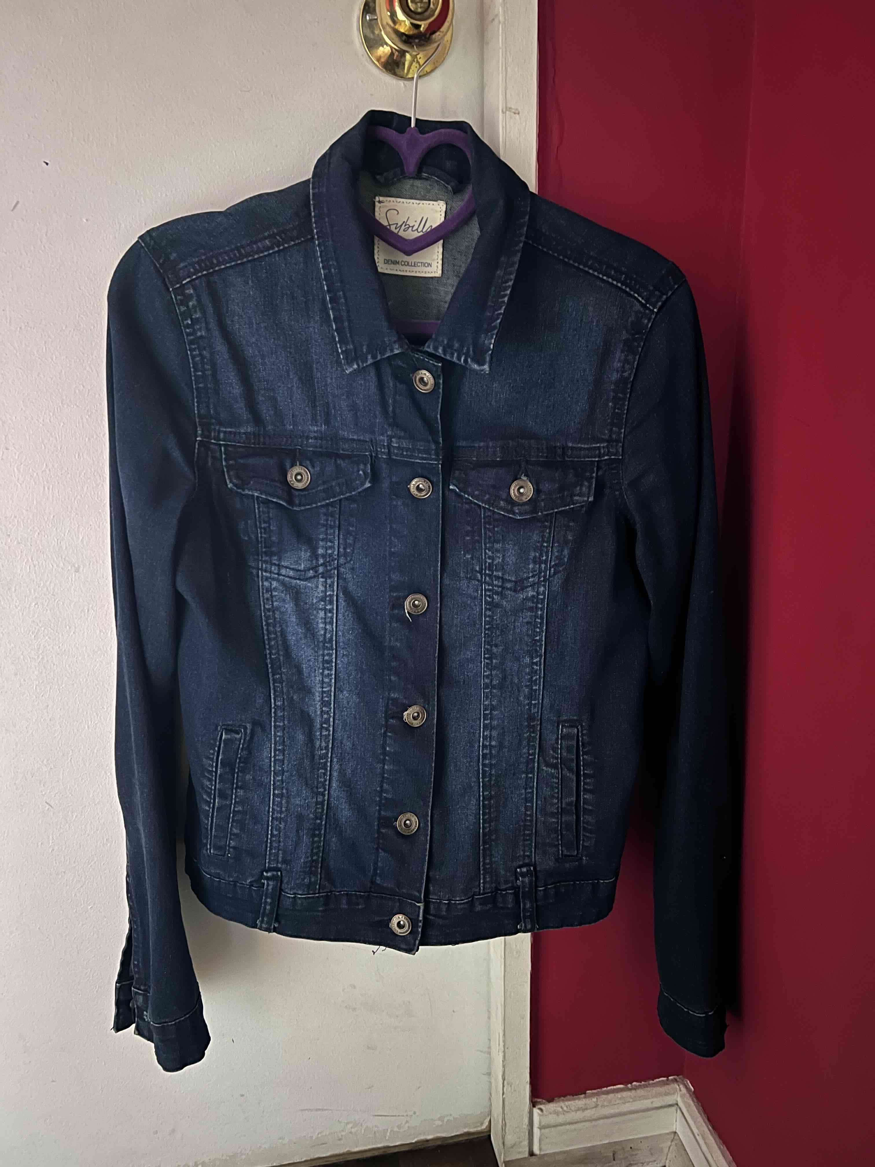 Chaqueta de mezclilla azul oscuro - miniatura 1