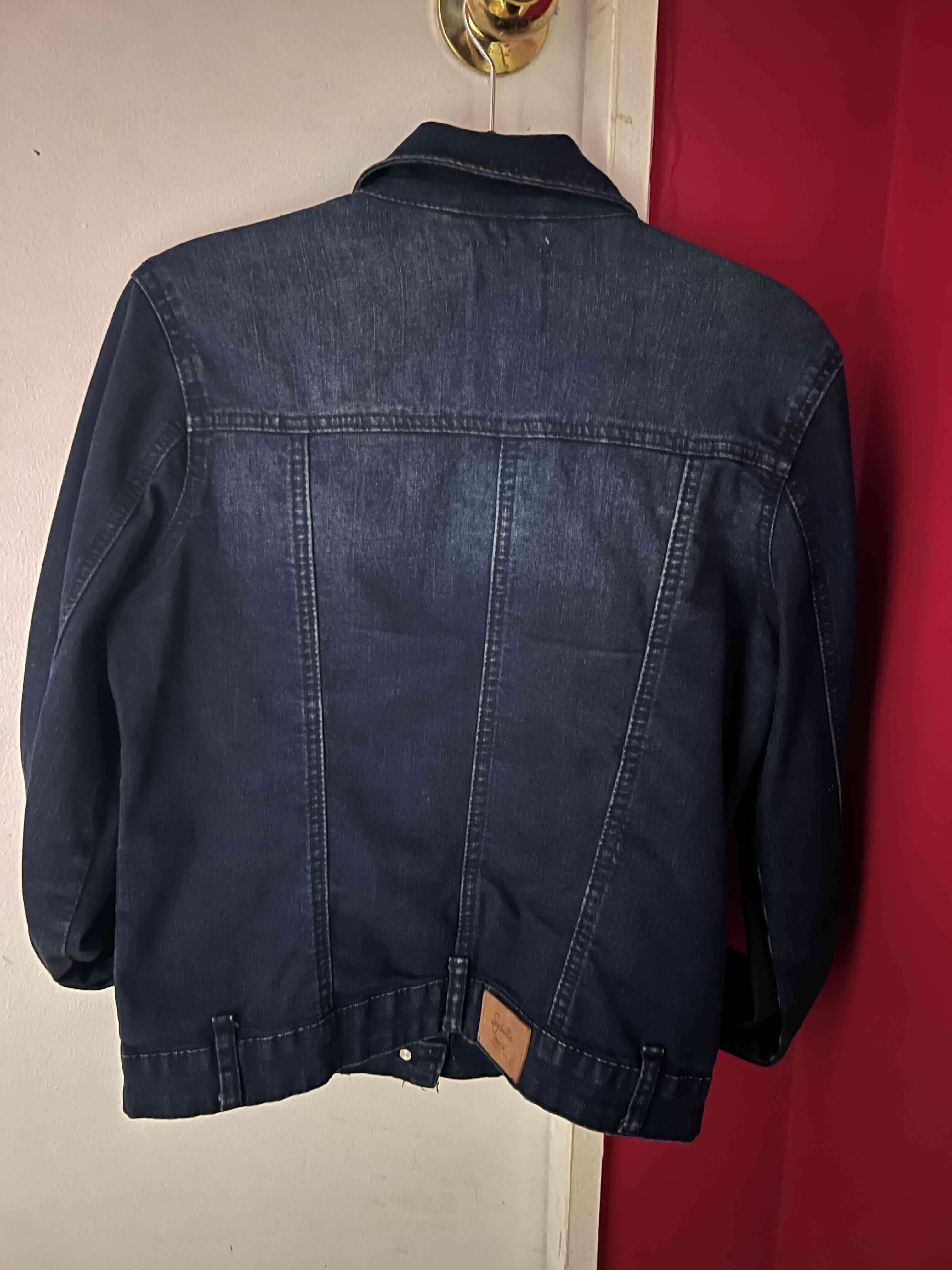 Chaqueta de mezclilla azul oscuro - miniatura 2