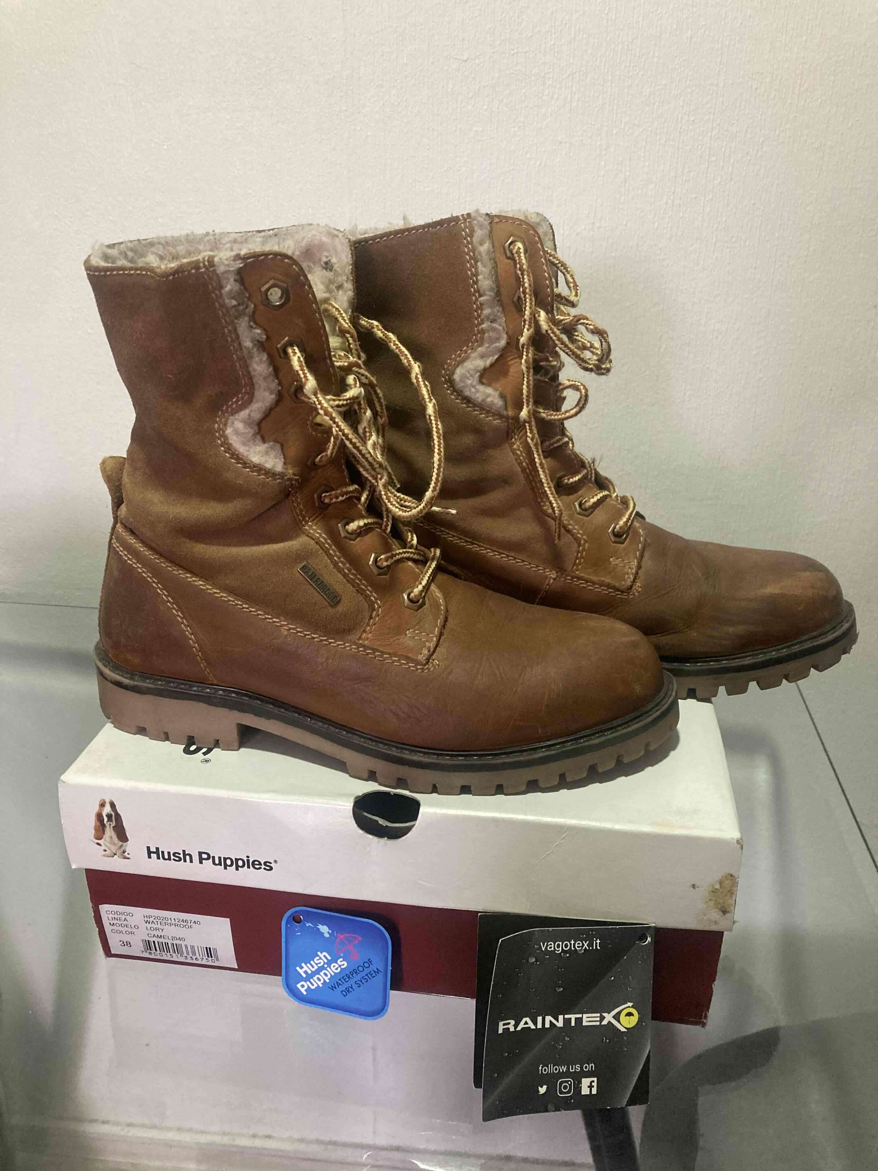 Botas de cuero marrón Hush Puppies - 1