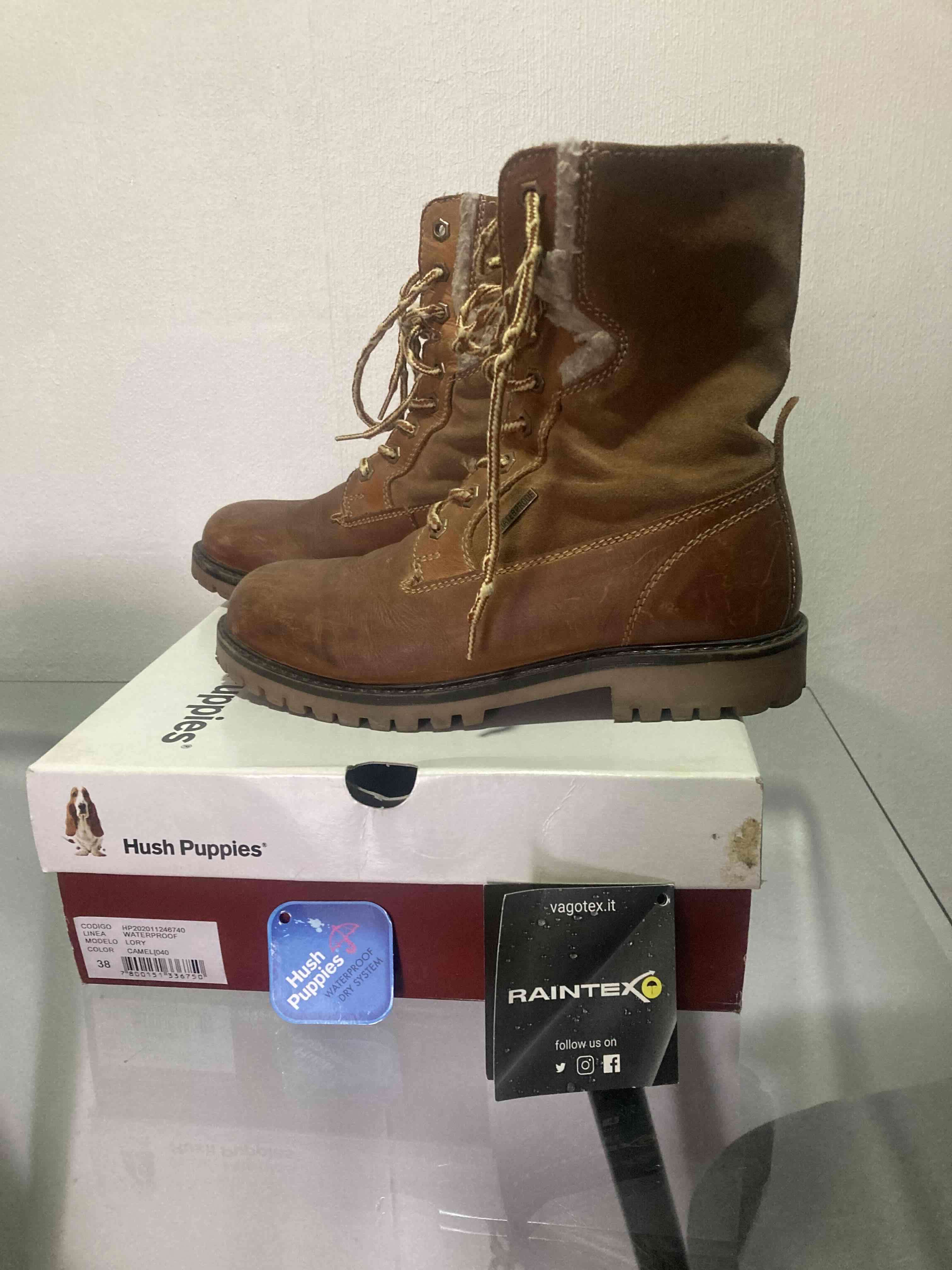 Botas de cuero marrón Hush Puppies - 3