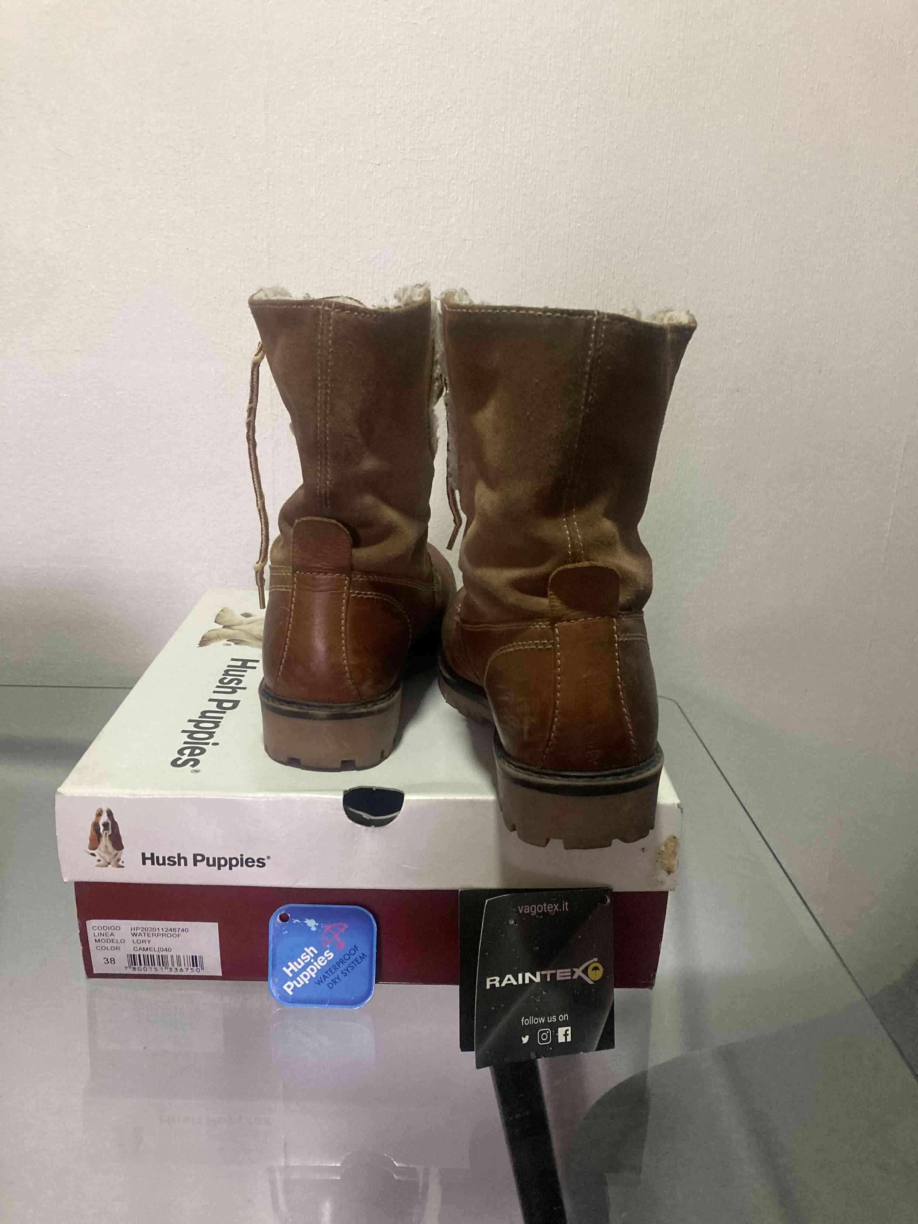 Botas de cuero marrón Hush Puppies - 4