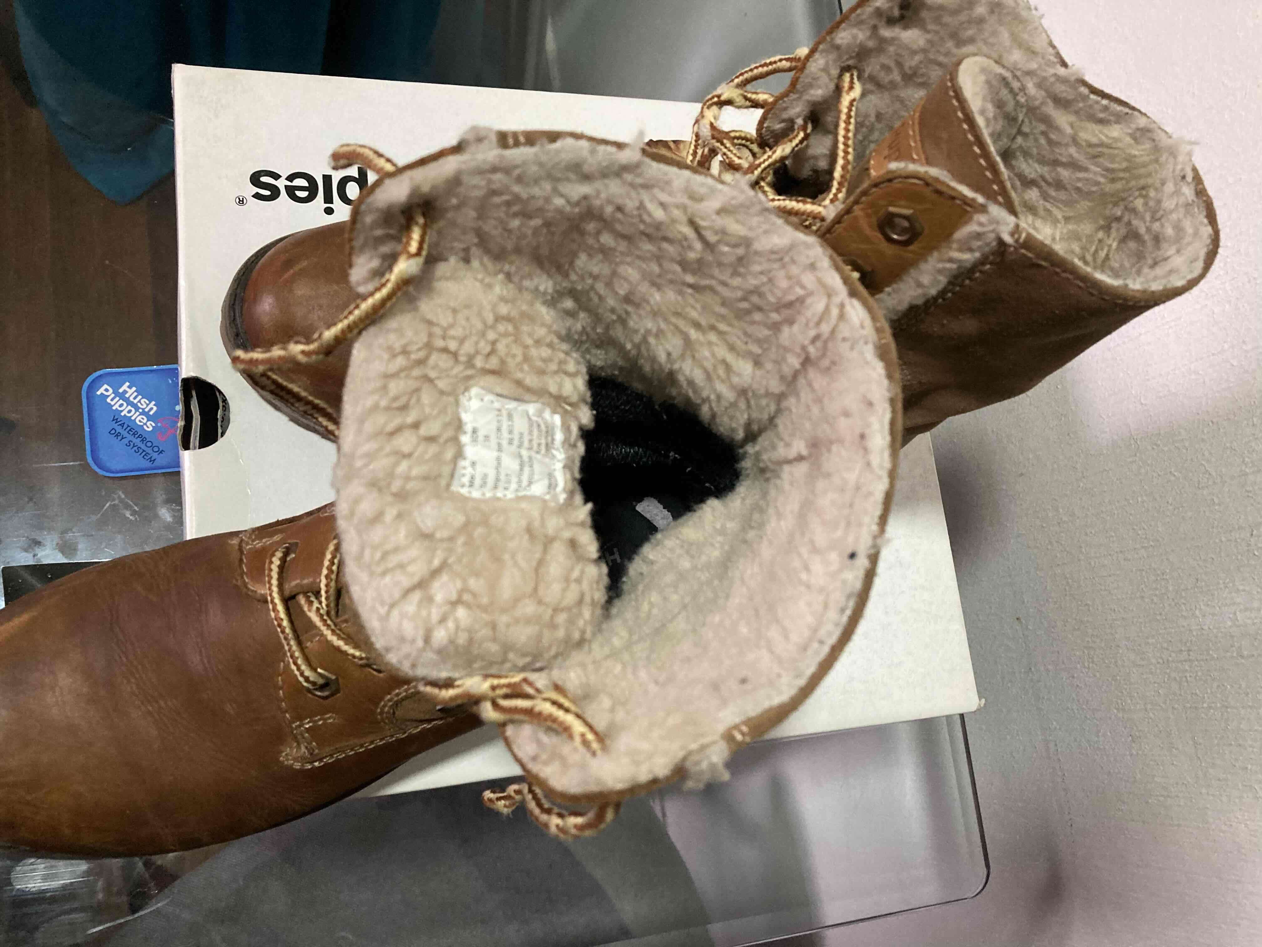 Botas de cuero marrón Hush Puppies - 6