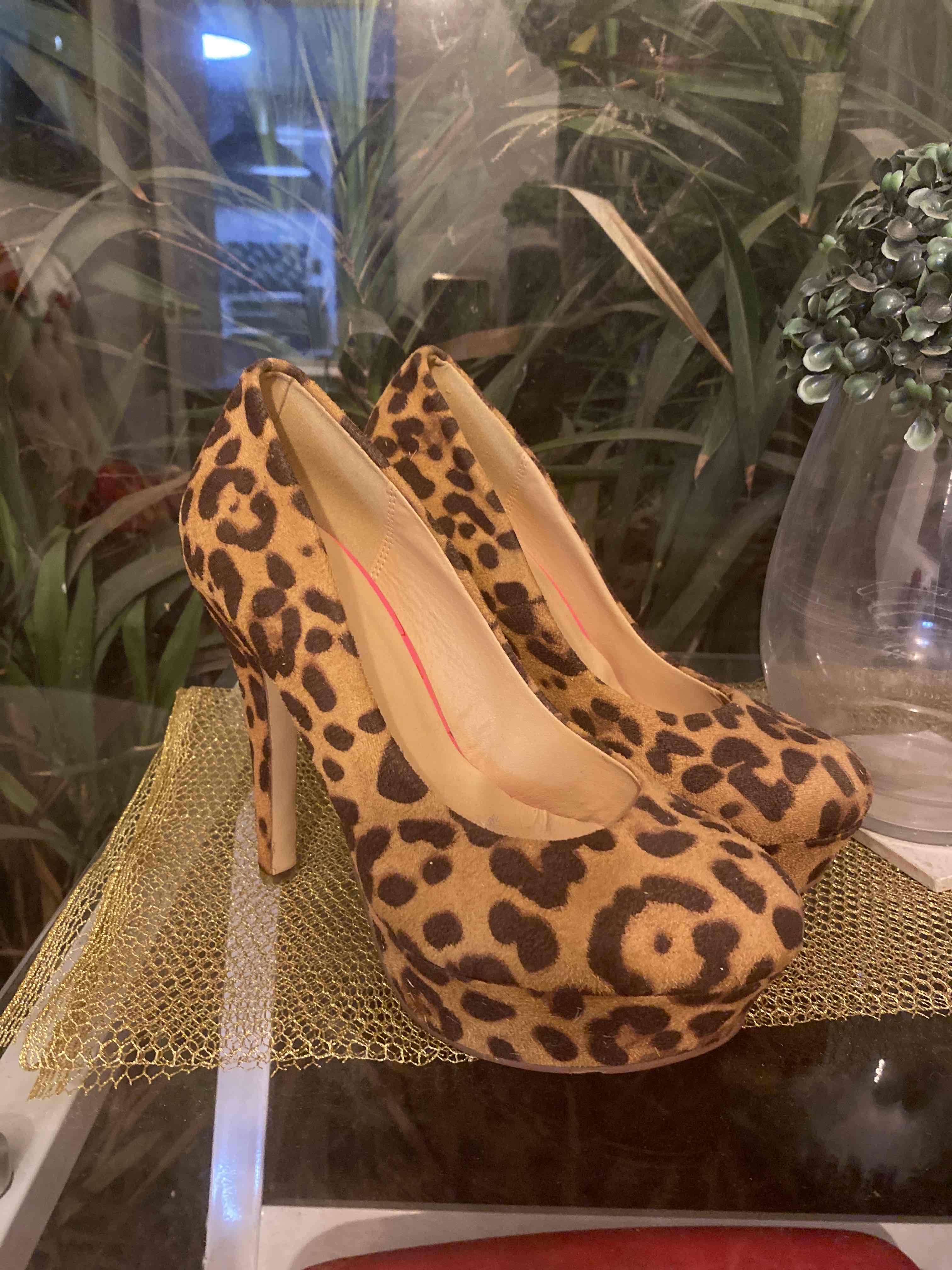 Zapatos Index  tacón estampado leopardo - miniatura 1