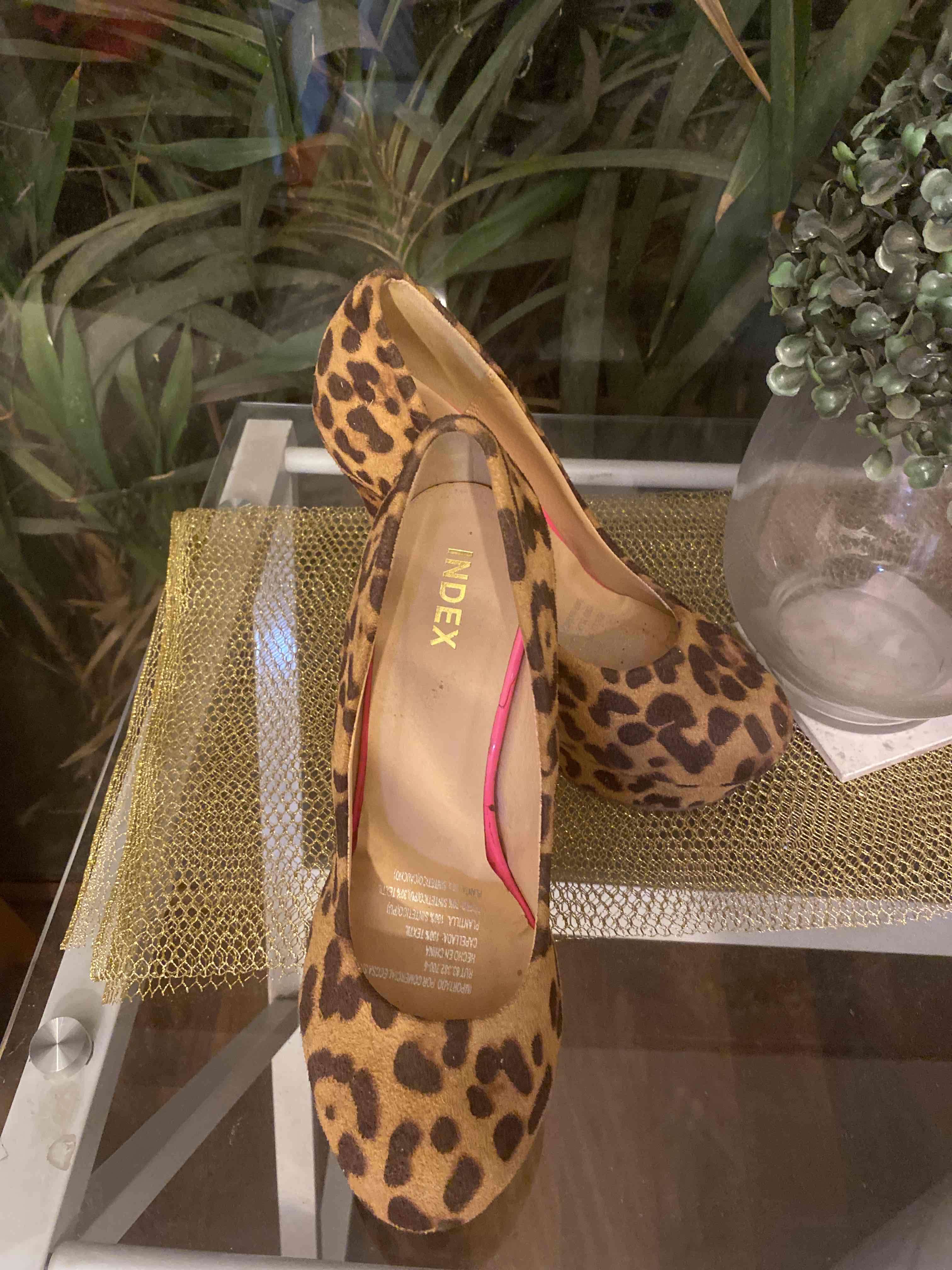 Zapatos Index  tacón estampado leopardo - miniatura 3