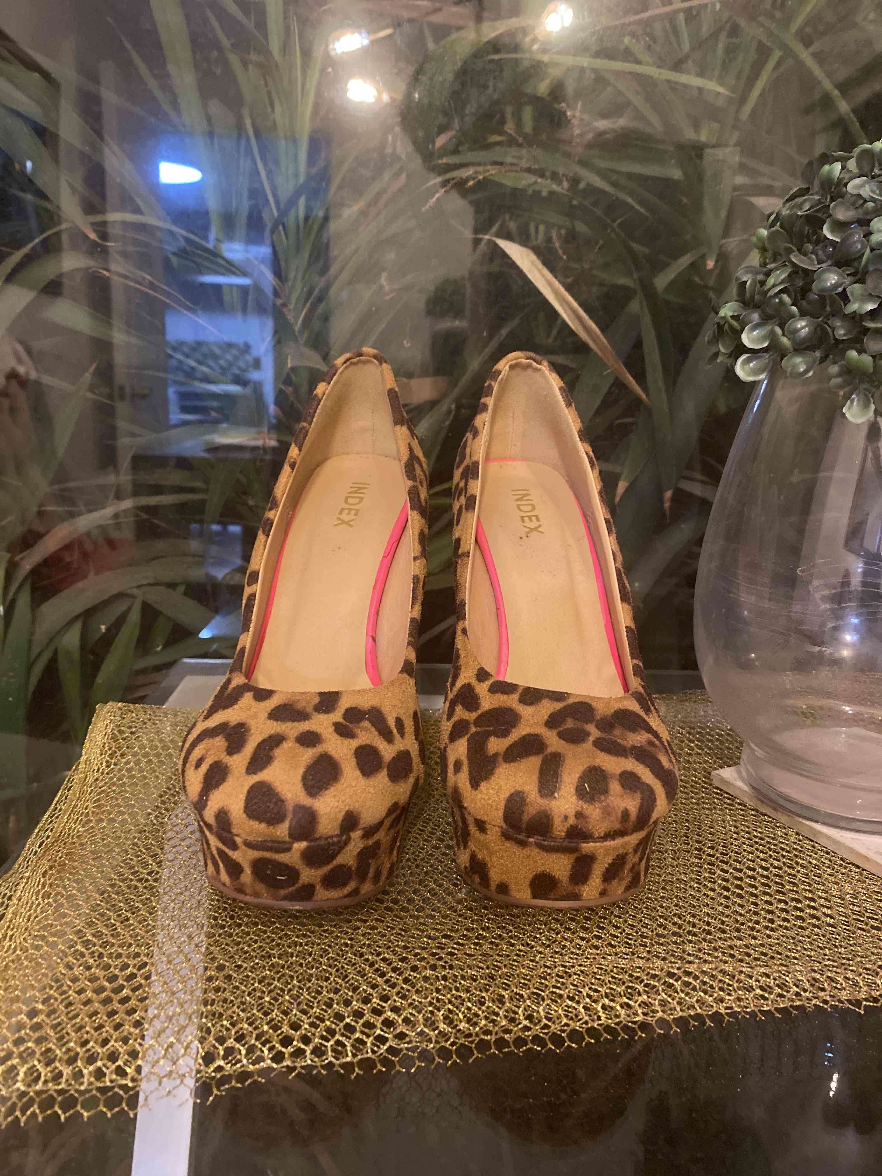 Zapatos Index  tacón estampado leopardo - miniatura 6