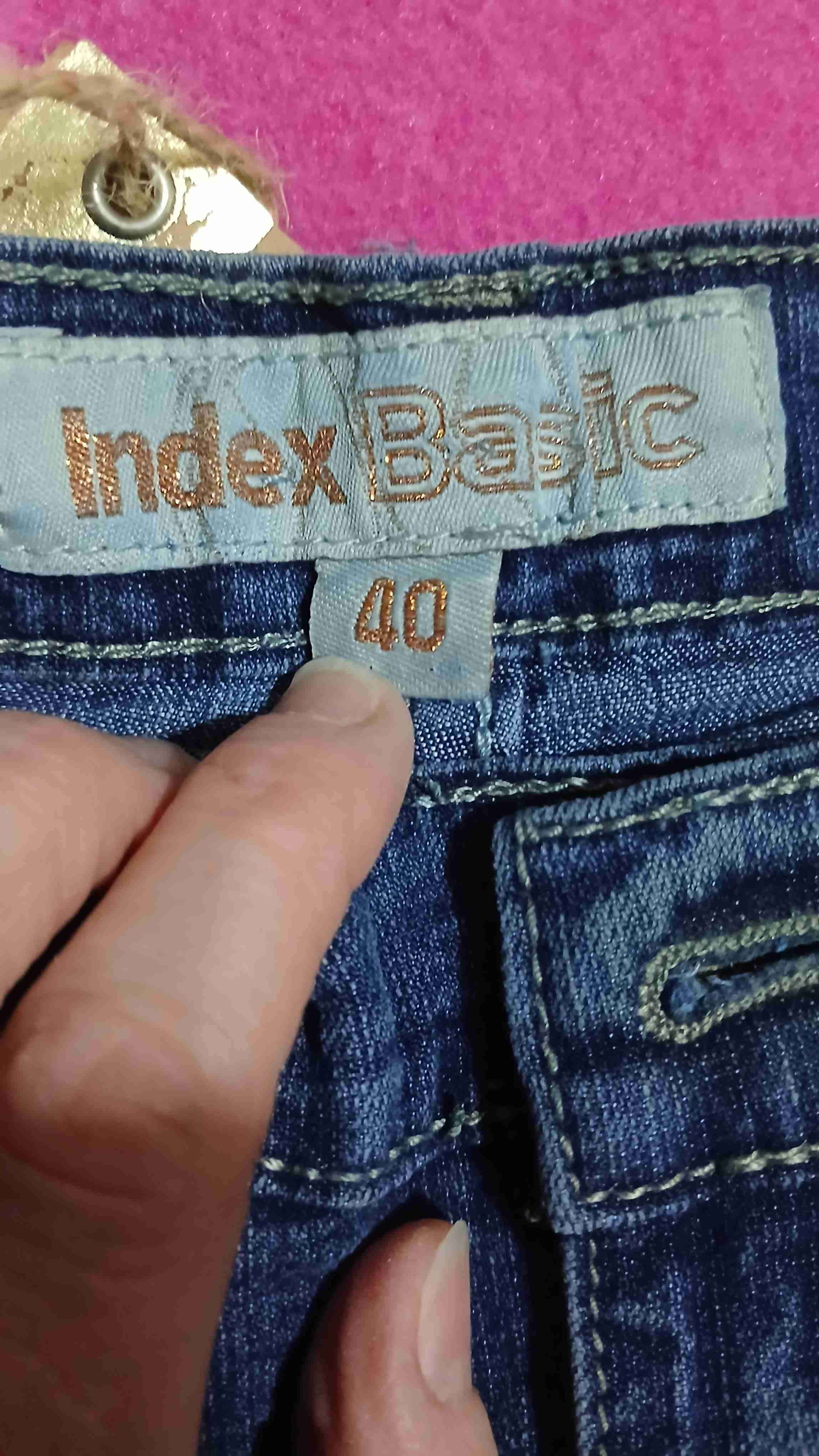 Jeans azul tiro alto Index talla 40 - 5