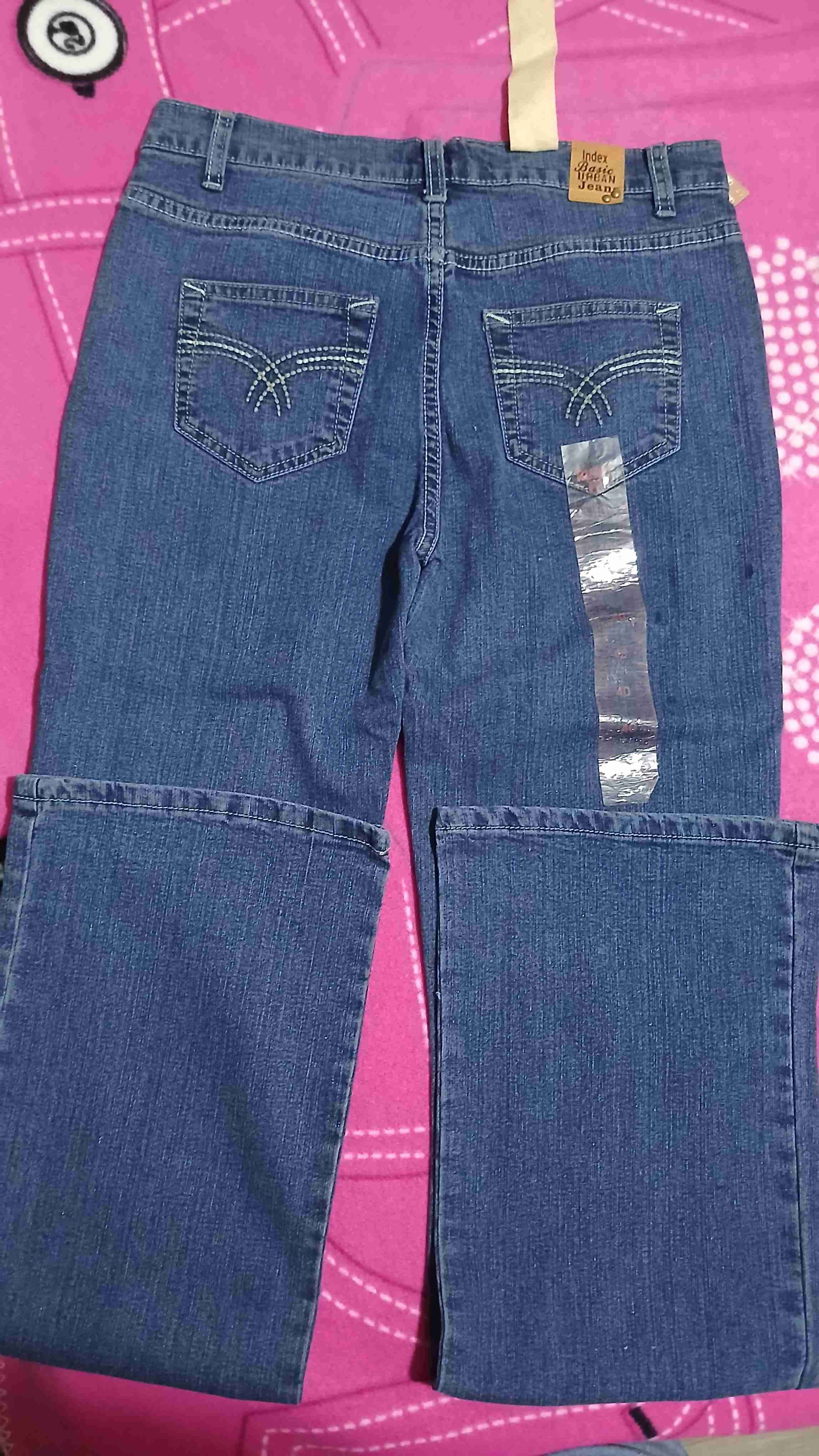 Jeans azul tiro alto Index talla 40 - 6
