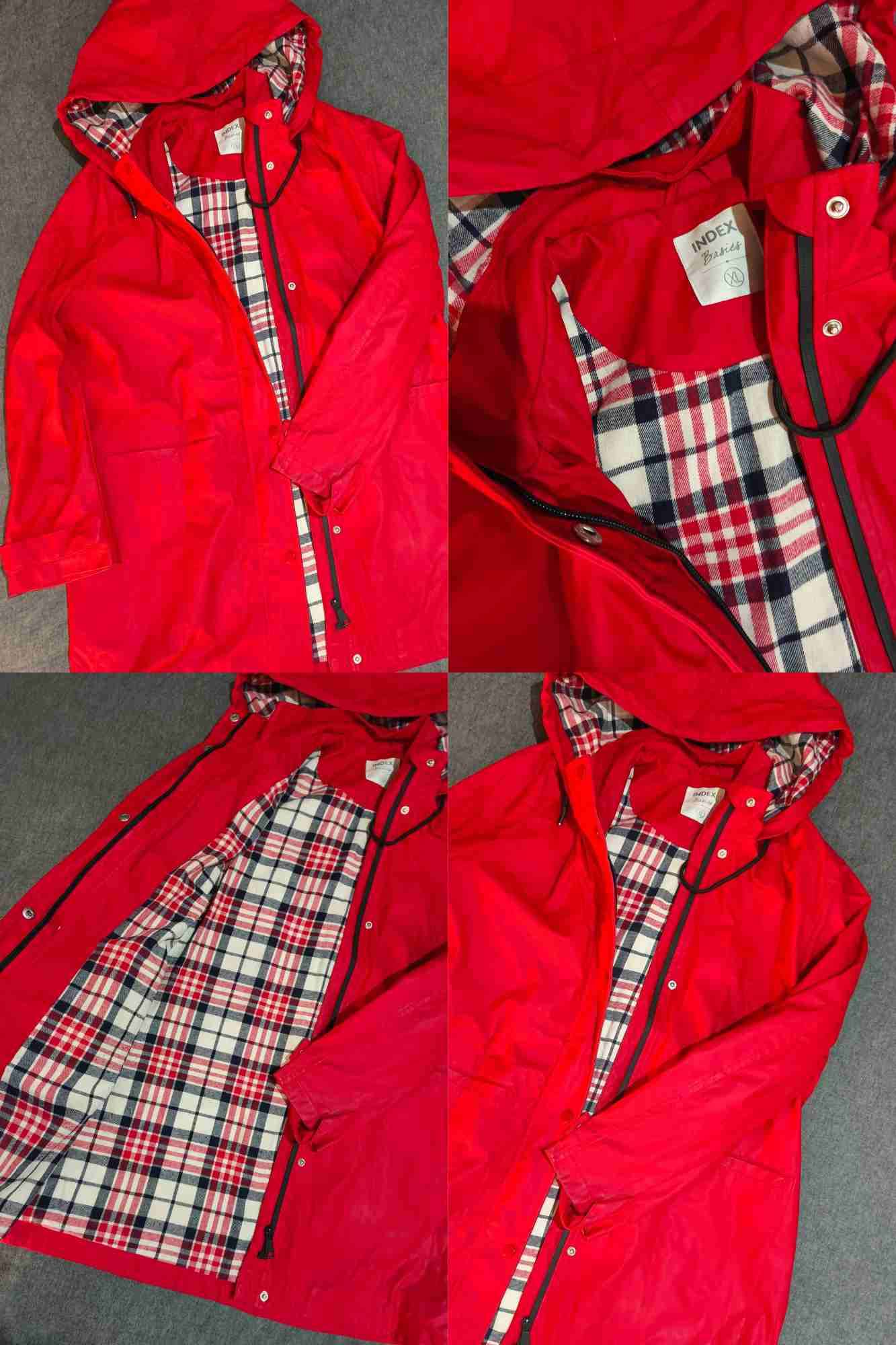 Chaqueta impermeable roja - 5