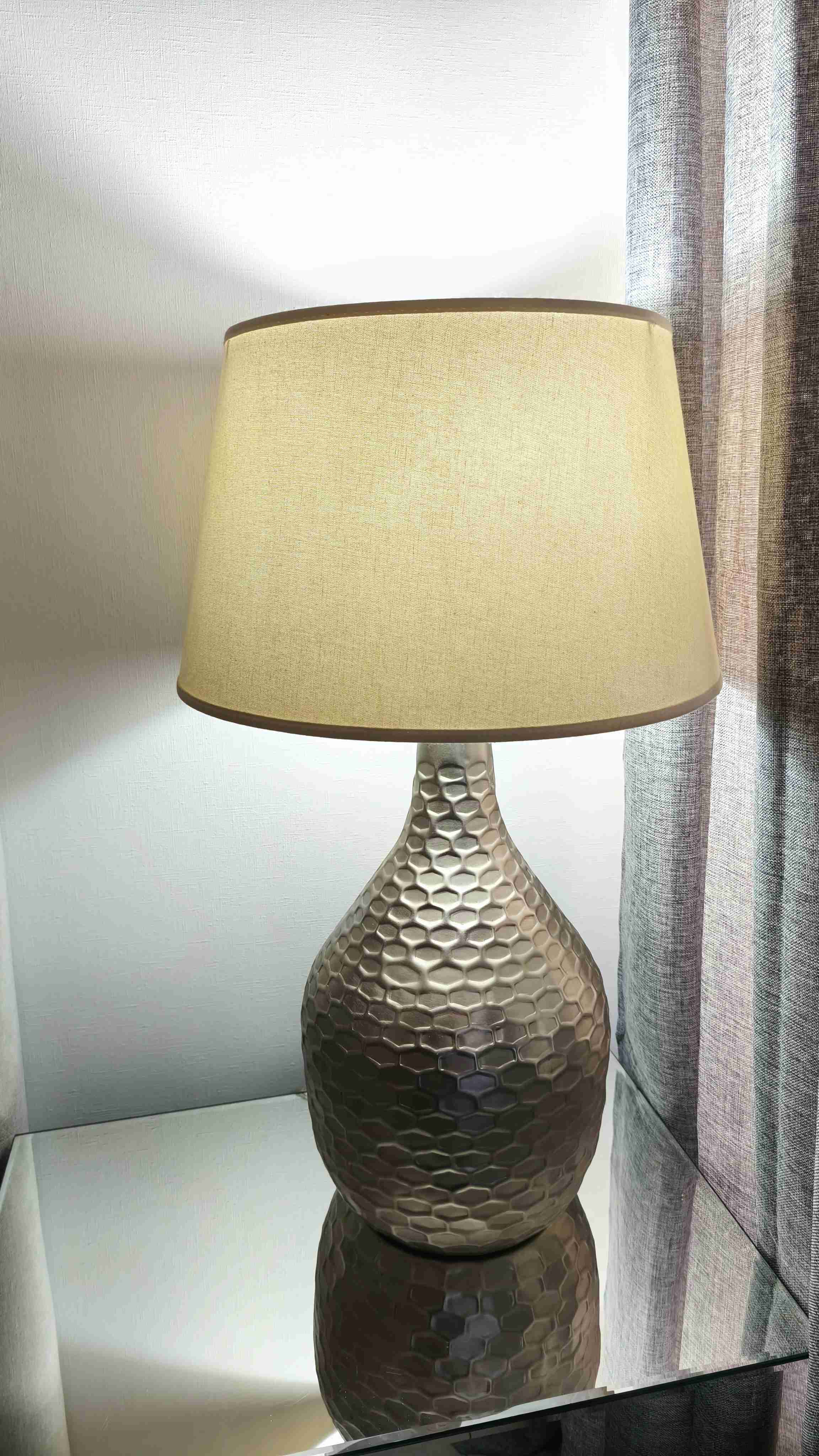 2 Lámparas de mesa metálica - miniatura 2