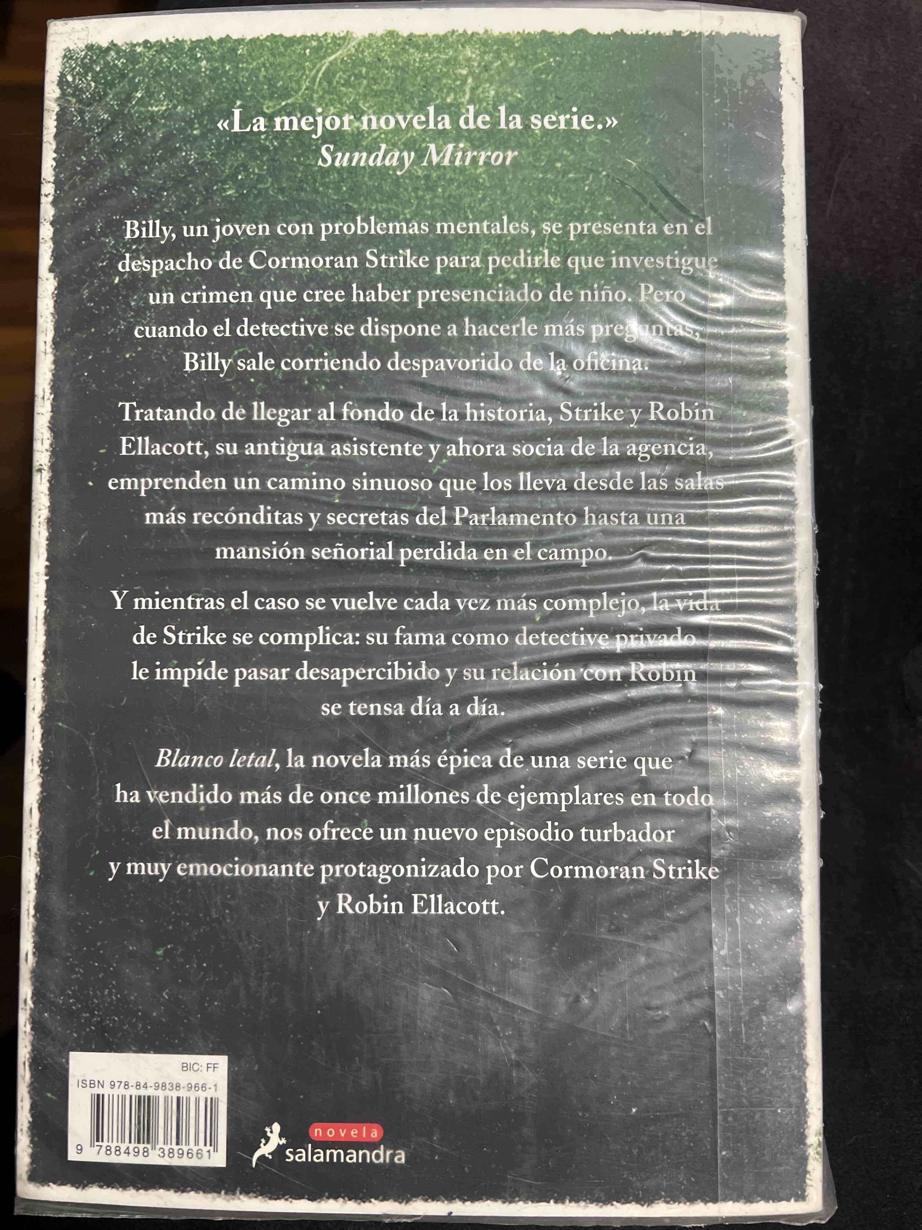 Libro 'Blanco Letal' de Robert Galbraith - 3