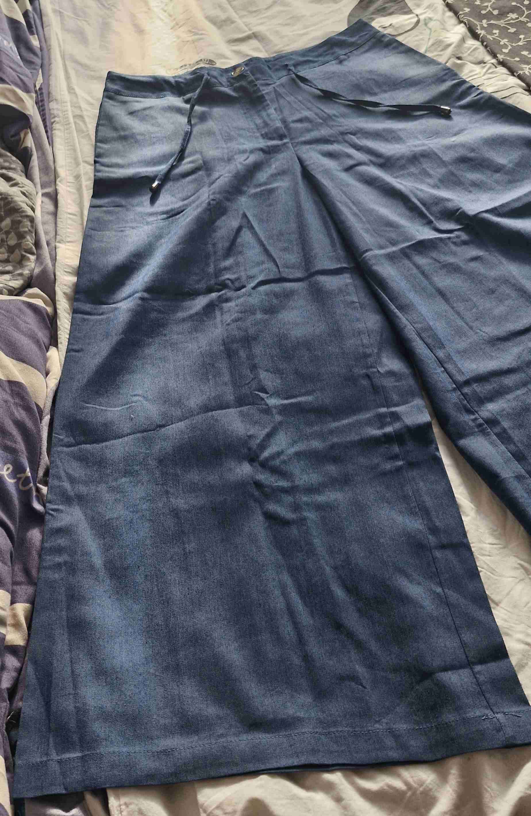 Pantalones anchos azul - miniatura 3