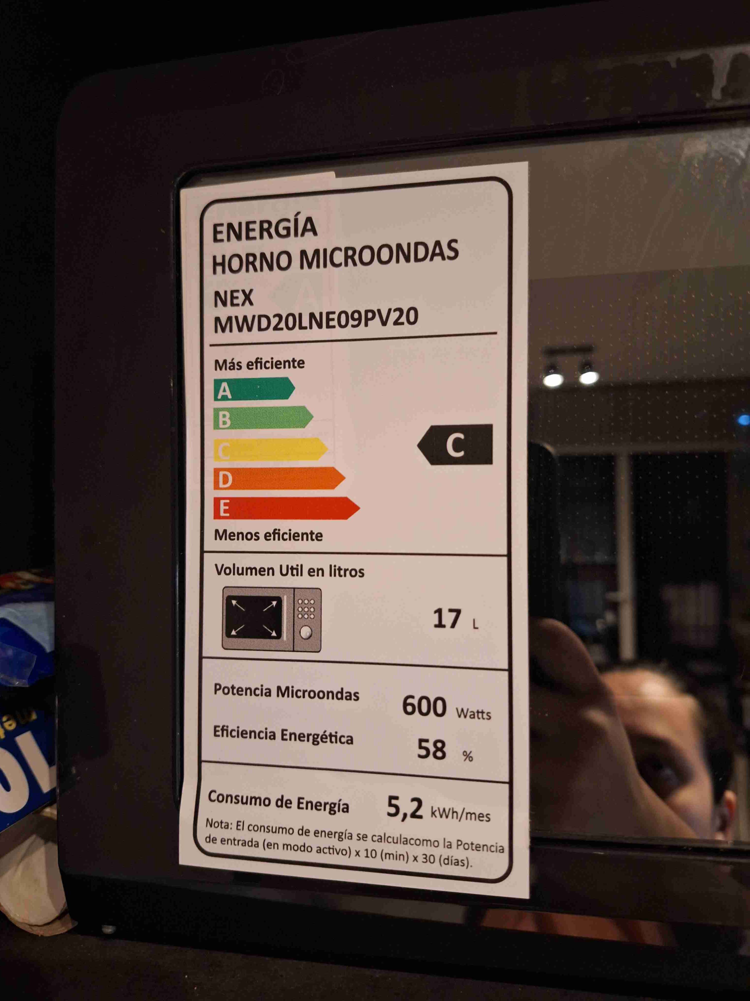 Microondas Nex 17L 600W compacto funcionando 100% - miniatura 2