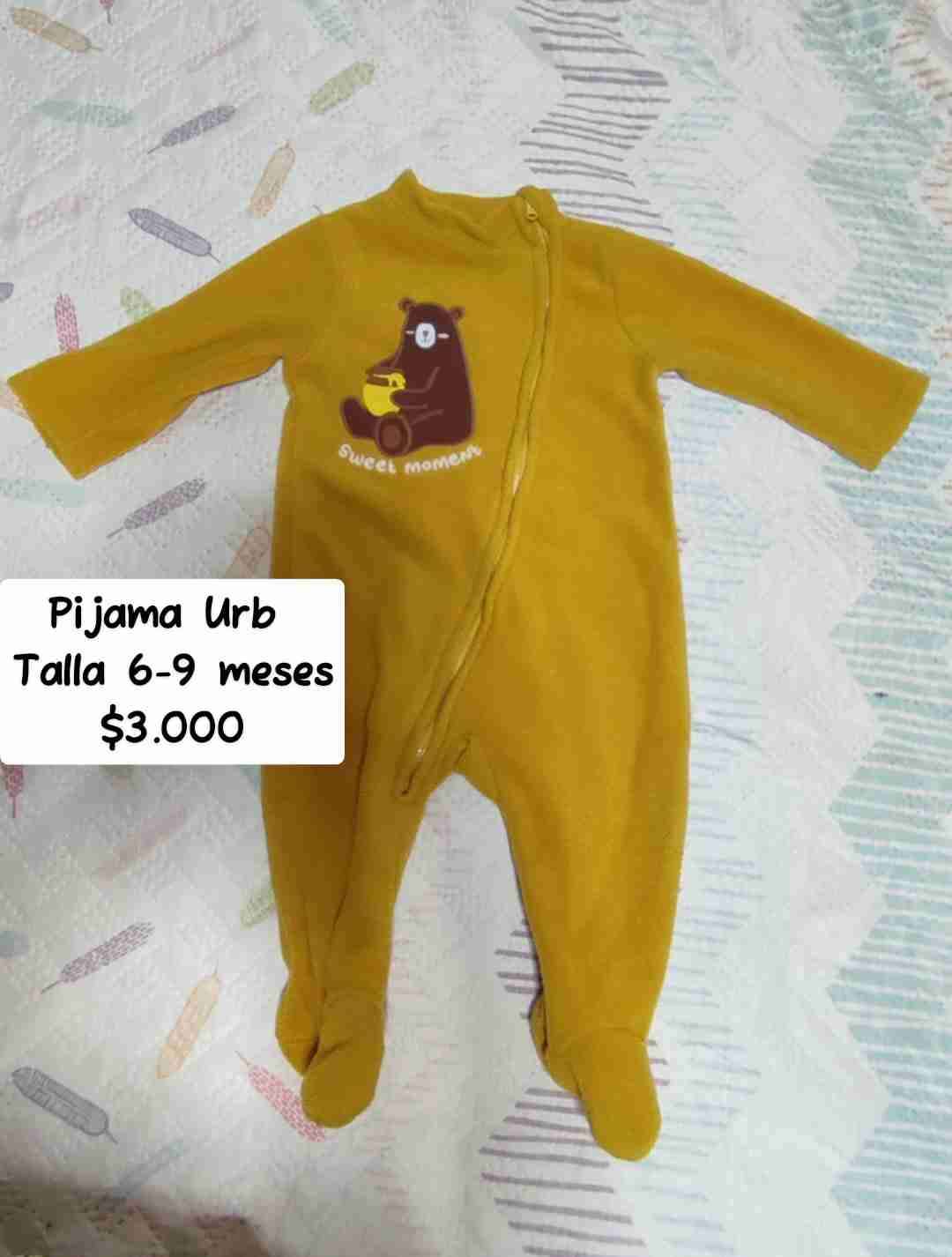 Pijama amarillo para bebé 6-9 meses