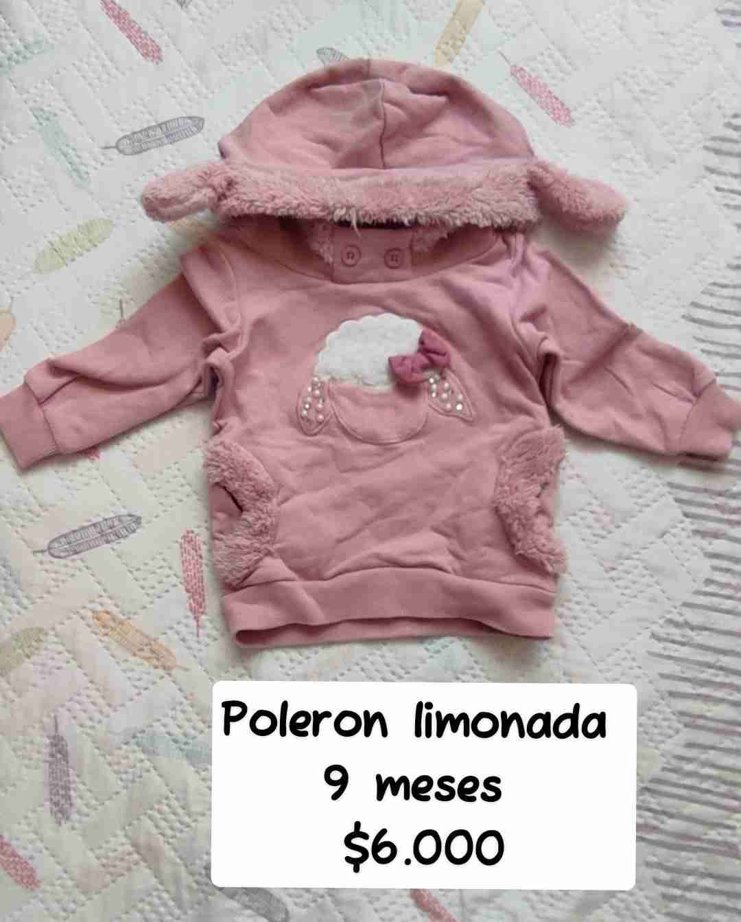 Polerón rosa para bebé Limonada