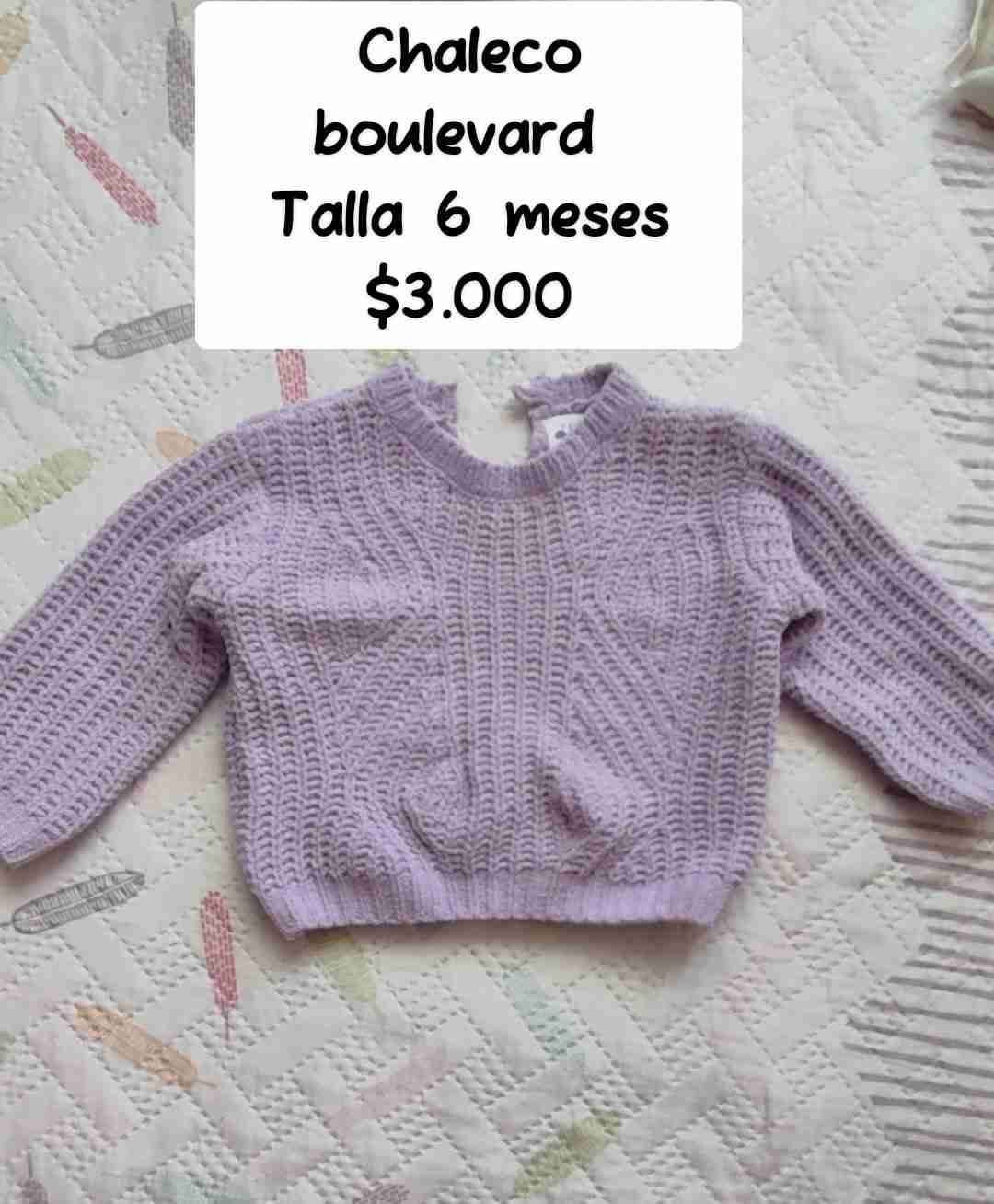 Chaleco bebe lila 6 meses