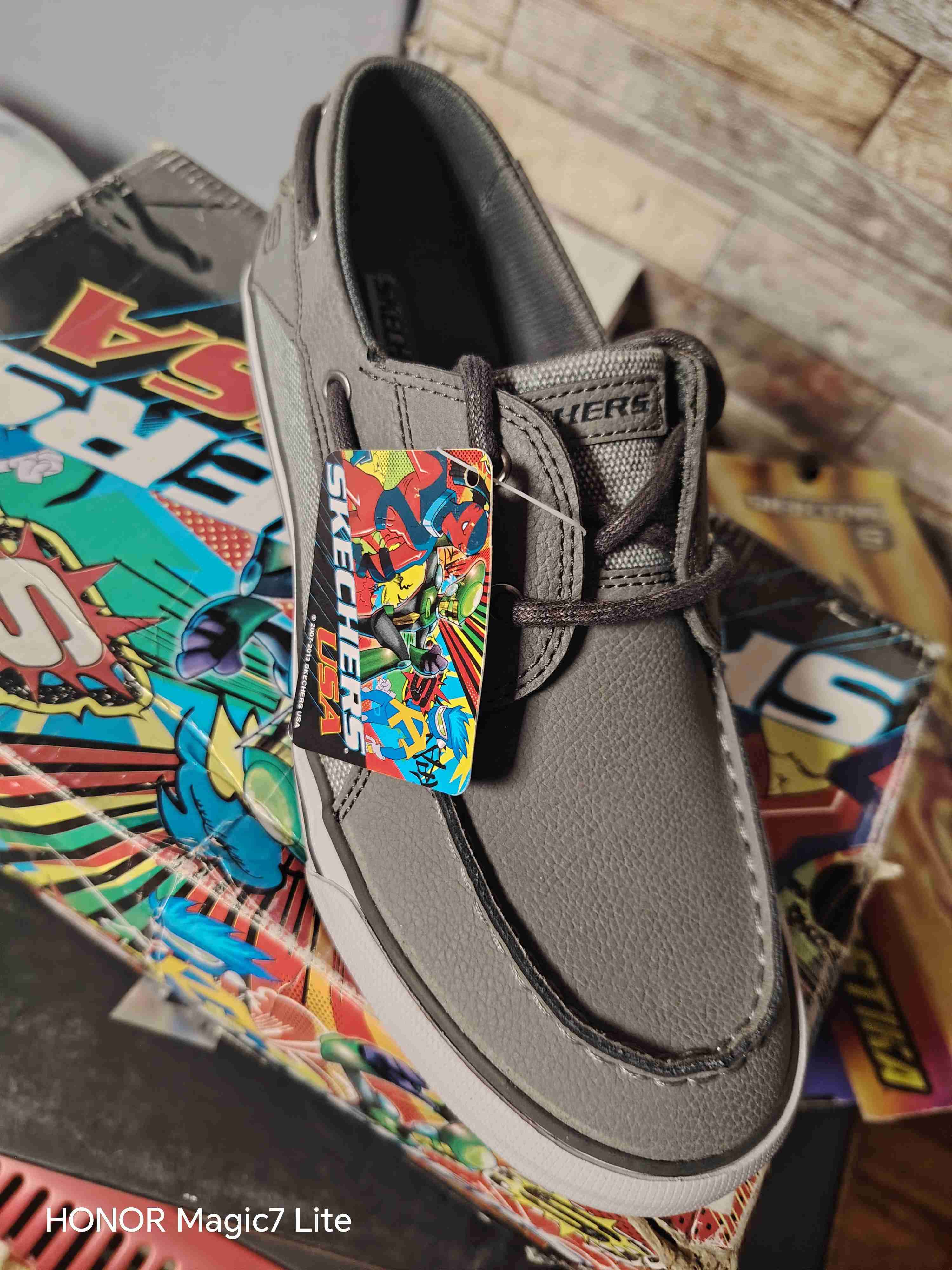 Zapato casual gris Skechers - miniatura 1