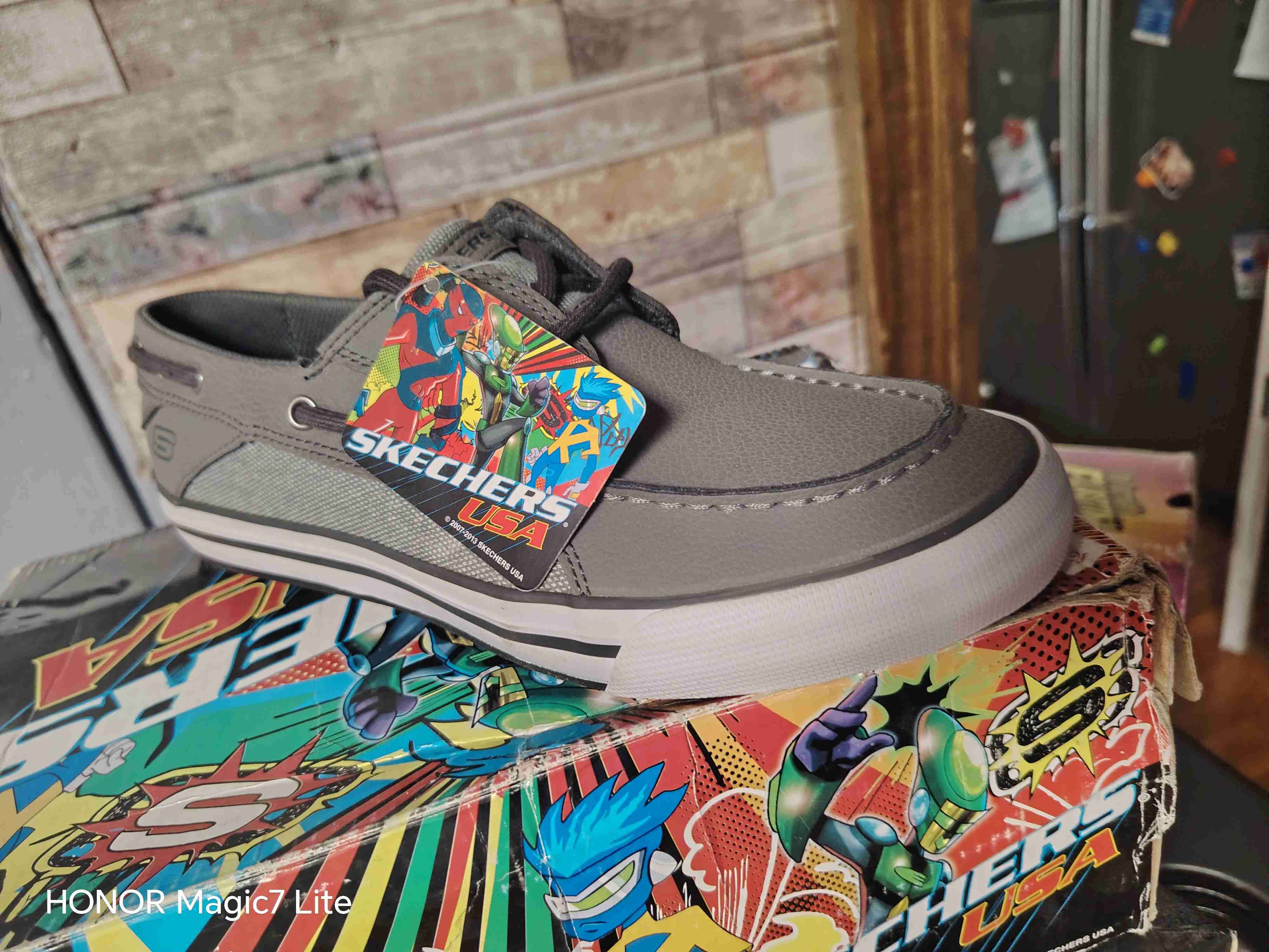 Zapato casual gris Skechers - miniatura 2