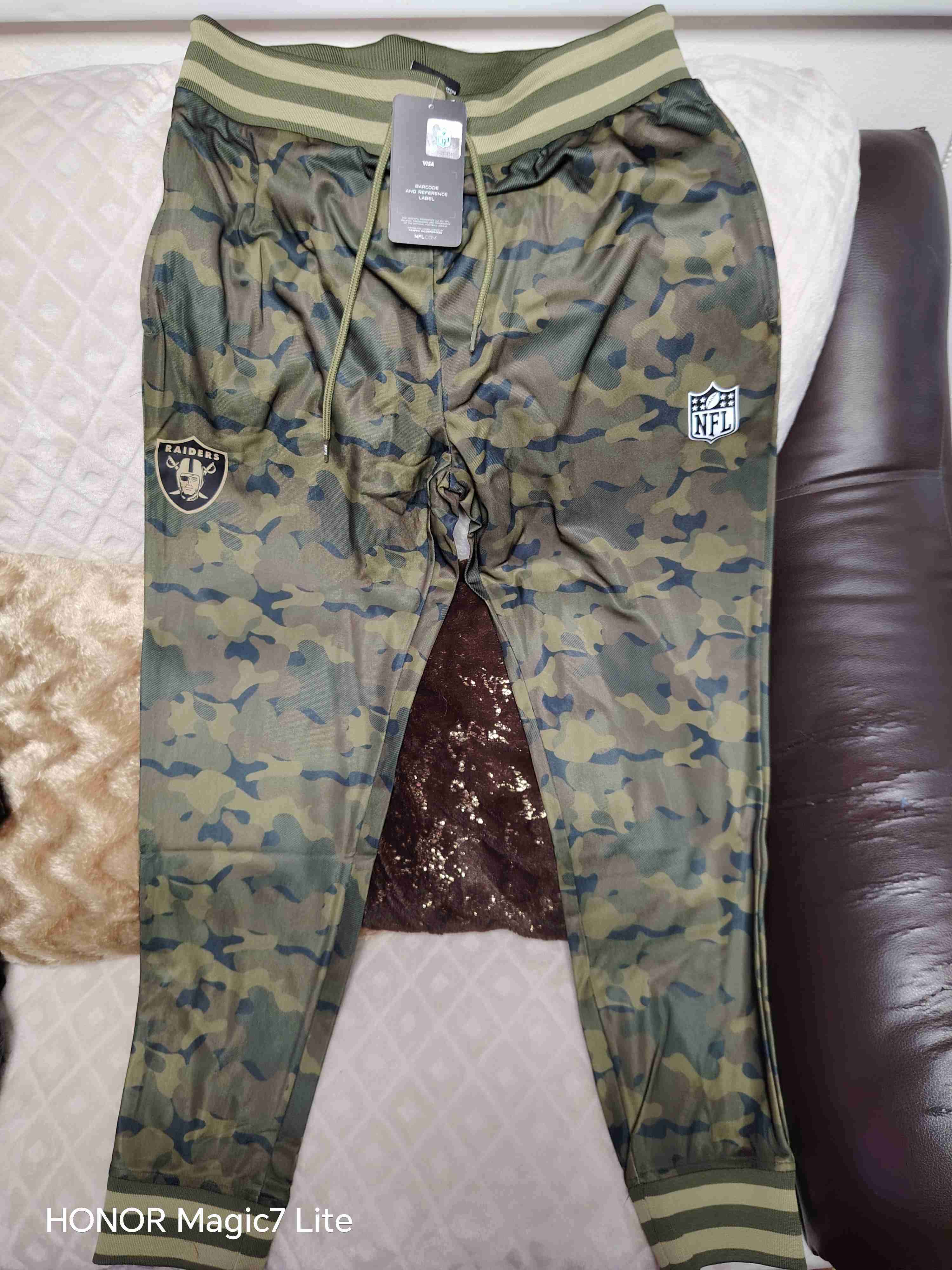 Pantalones camuflados NFL Raiders