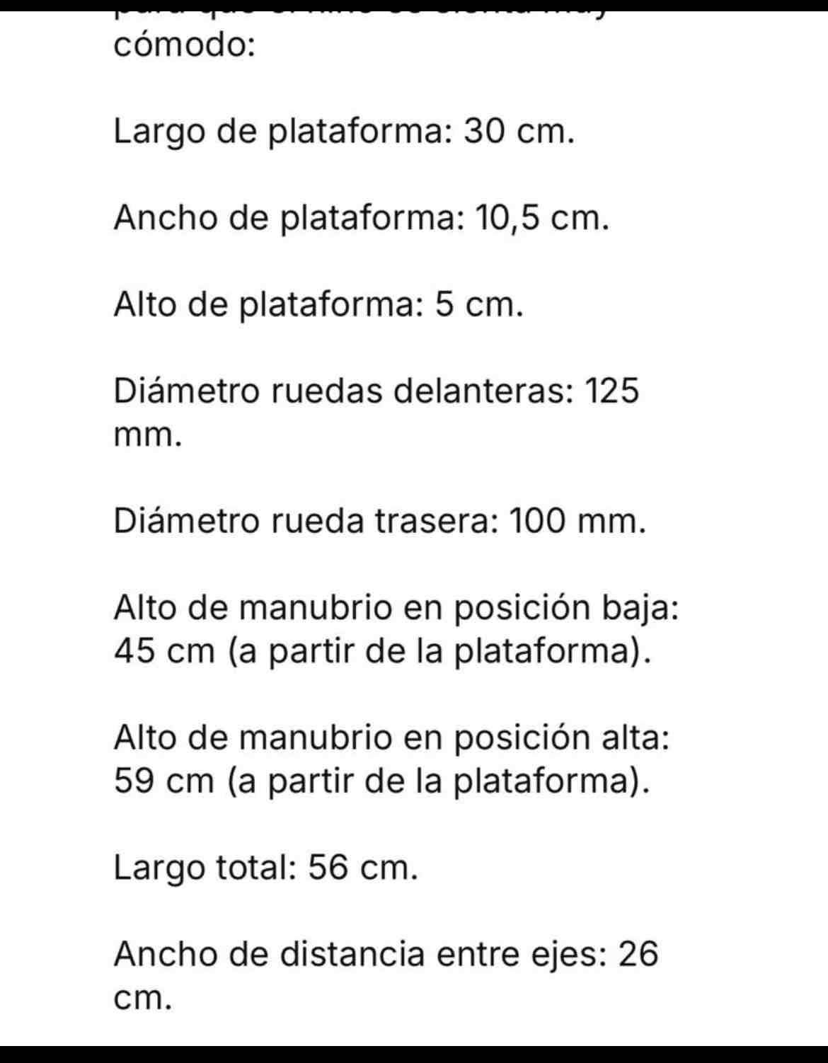 Scooter infantil rojo y negro - miniatura 4