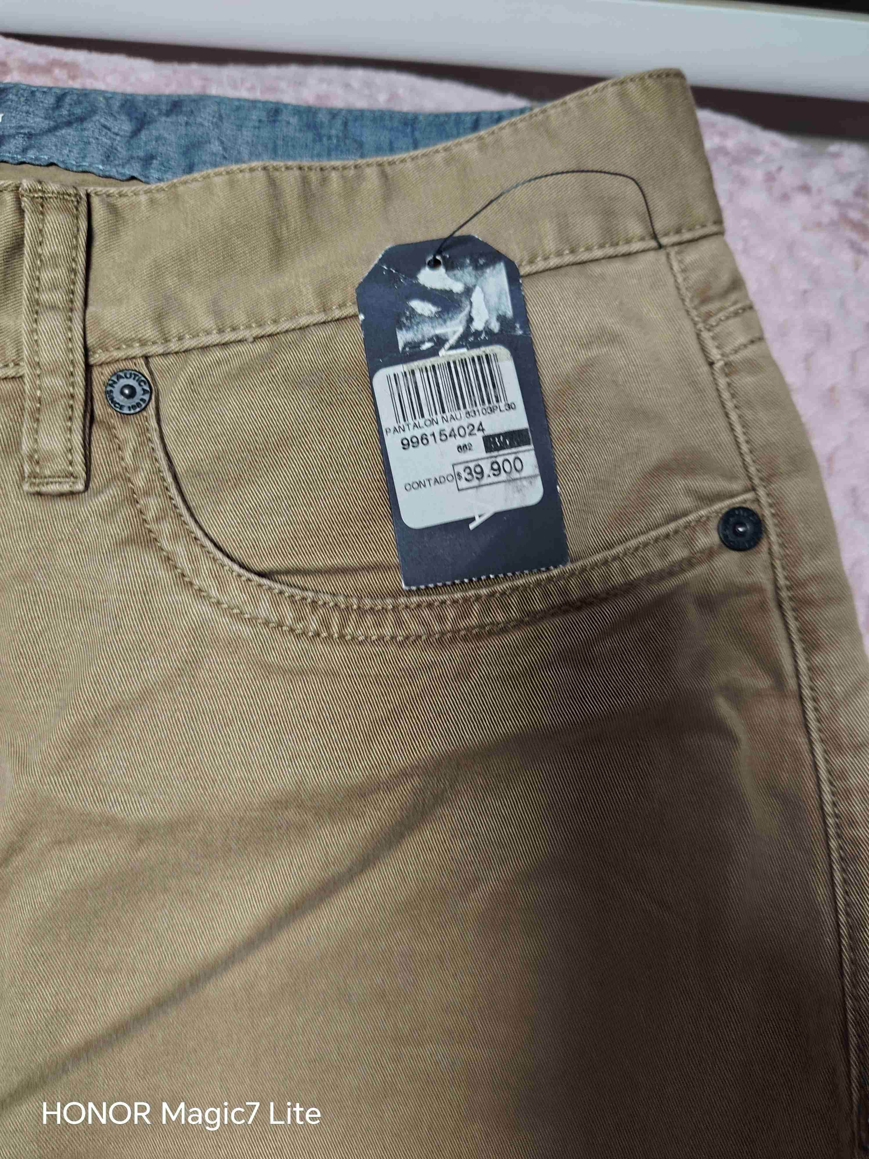 Pantalón chino beige Nautica - miniatura 2